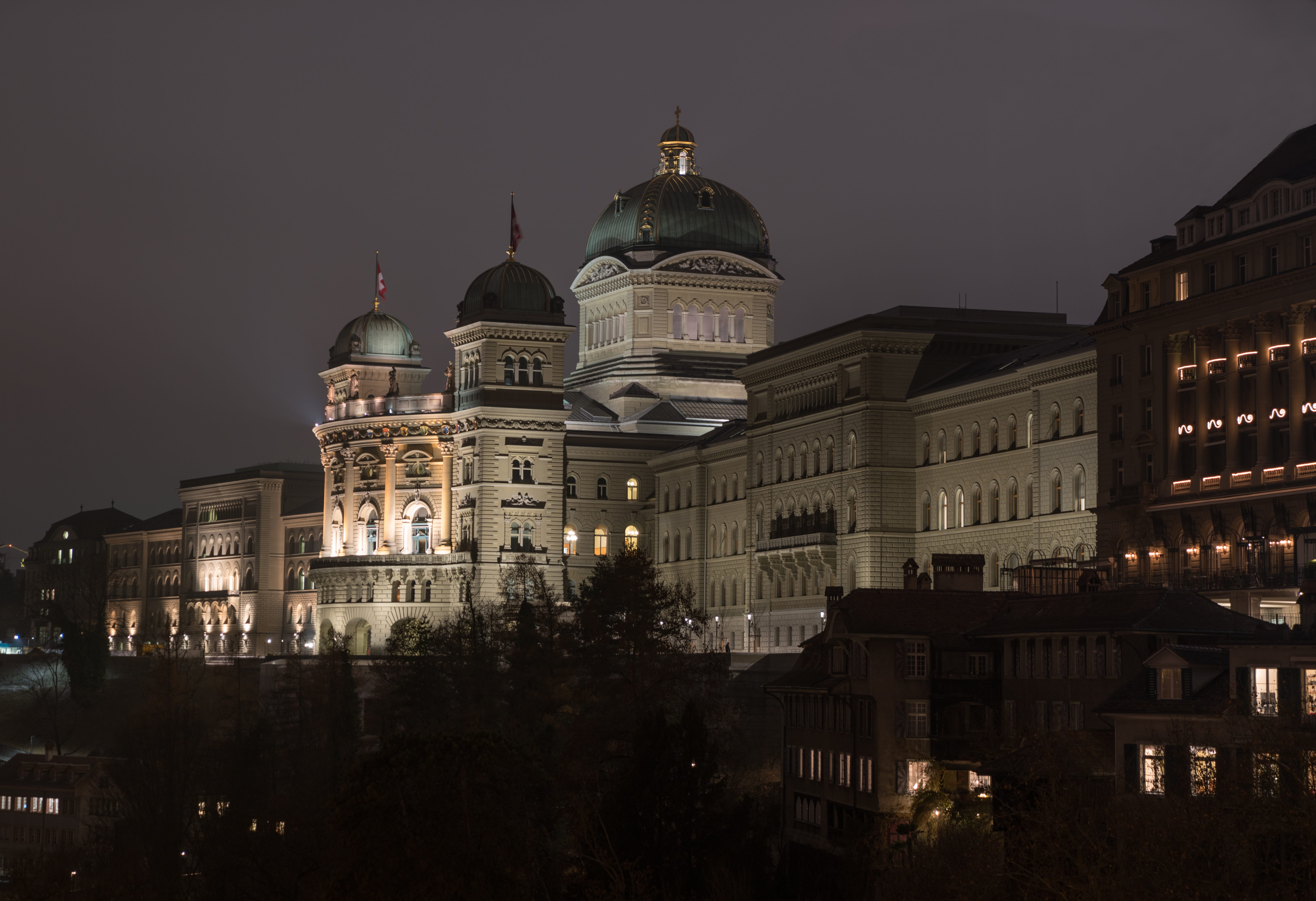 night, belief, the past, capital, history, historically, city, demokratie, switzerland, no people, bern, tourism, building exterior, architecture, travel destinations, HD Wallpaper