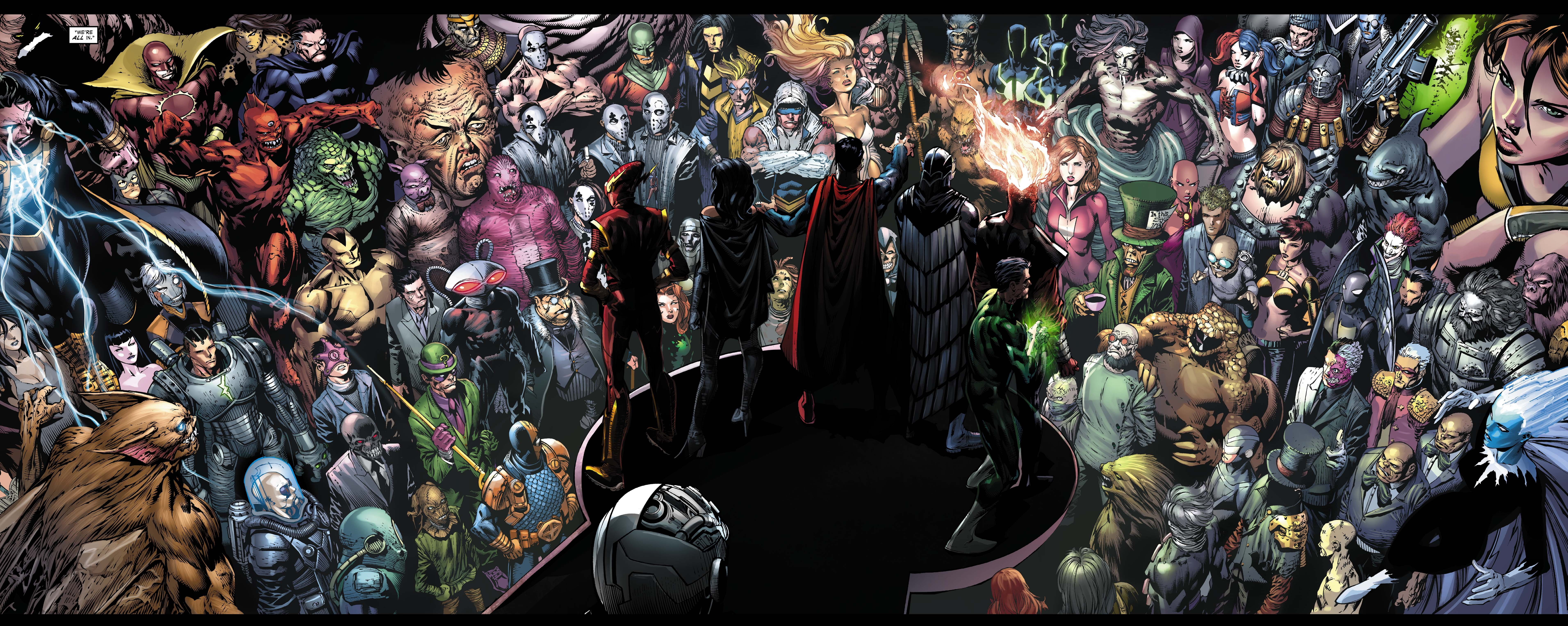dc comics, 5K, batman, evil, arkham, d c, forever, war, crossover, HD Wallpaper