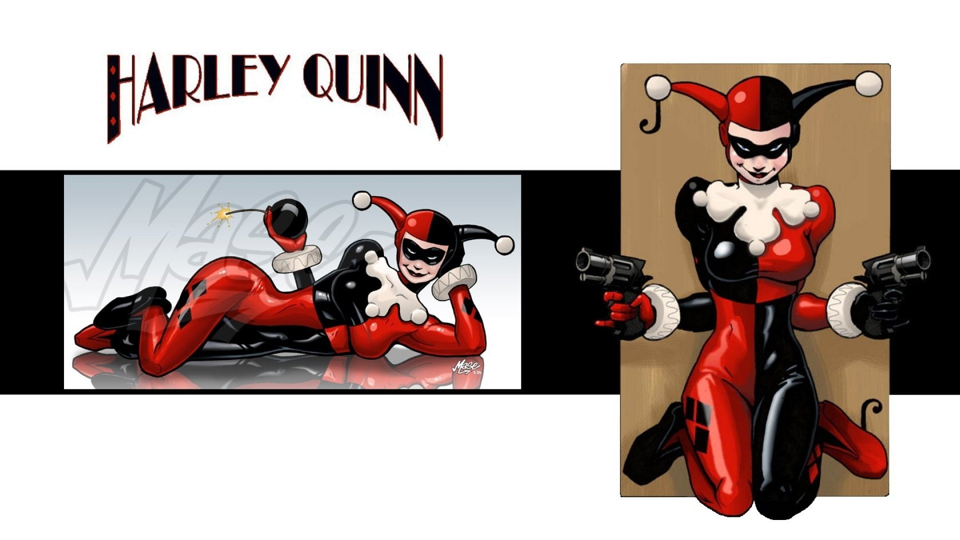 comics, 1080P, hero, d-c, harley, quinn, superhero, dc-comics, warrior, HD Wallpaper
