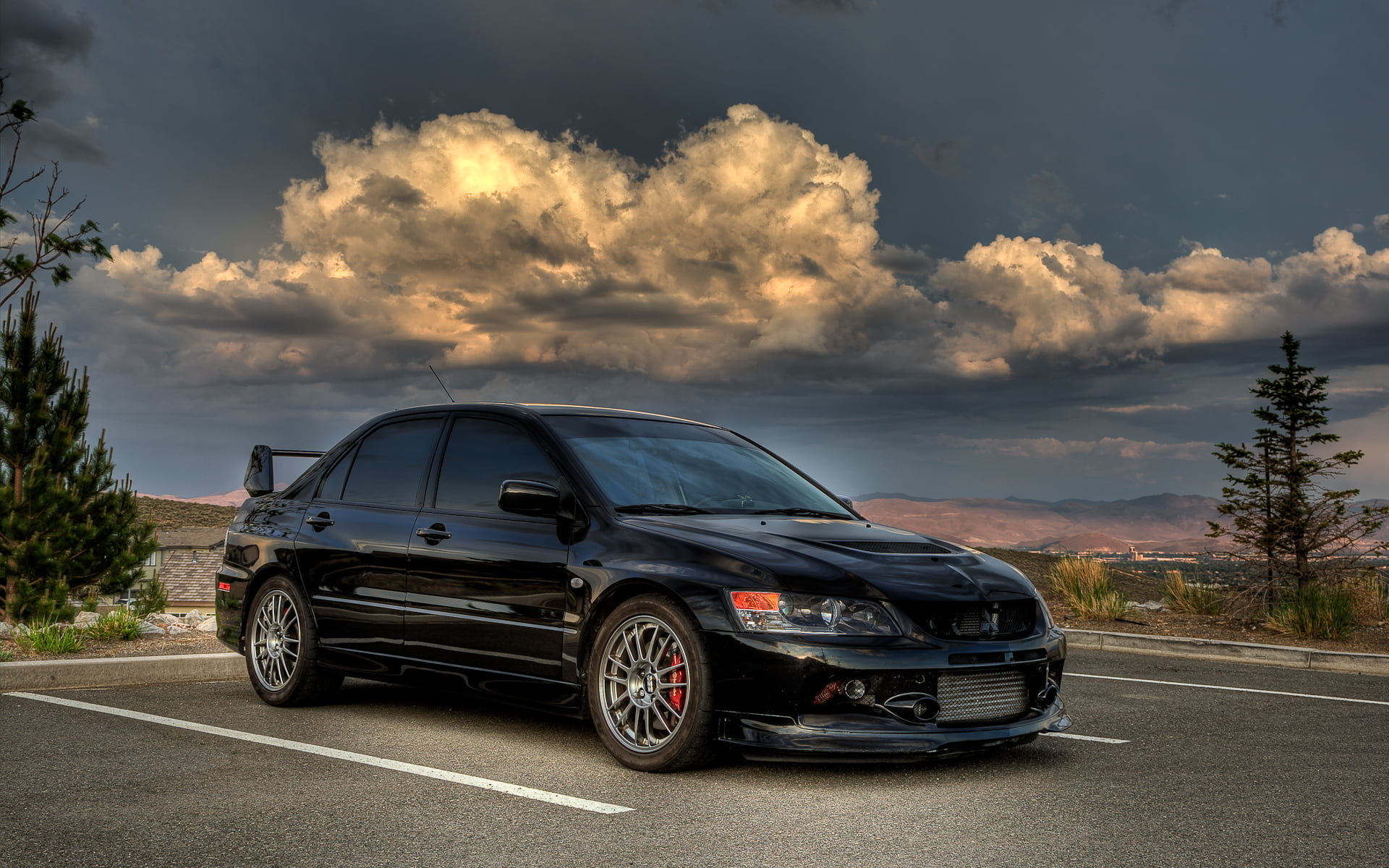 JDM, Mitsubishi Lancer Evo IX, 1080P, car, HD Wallpaper