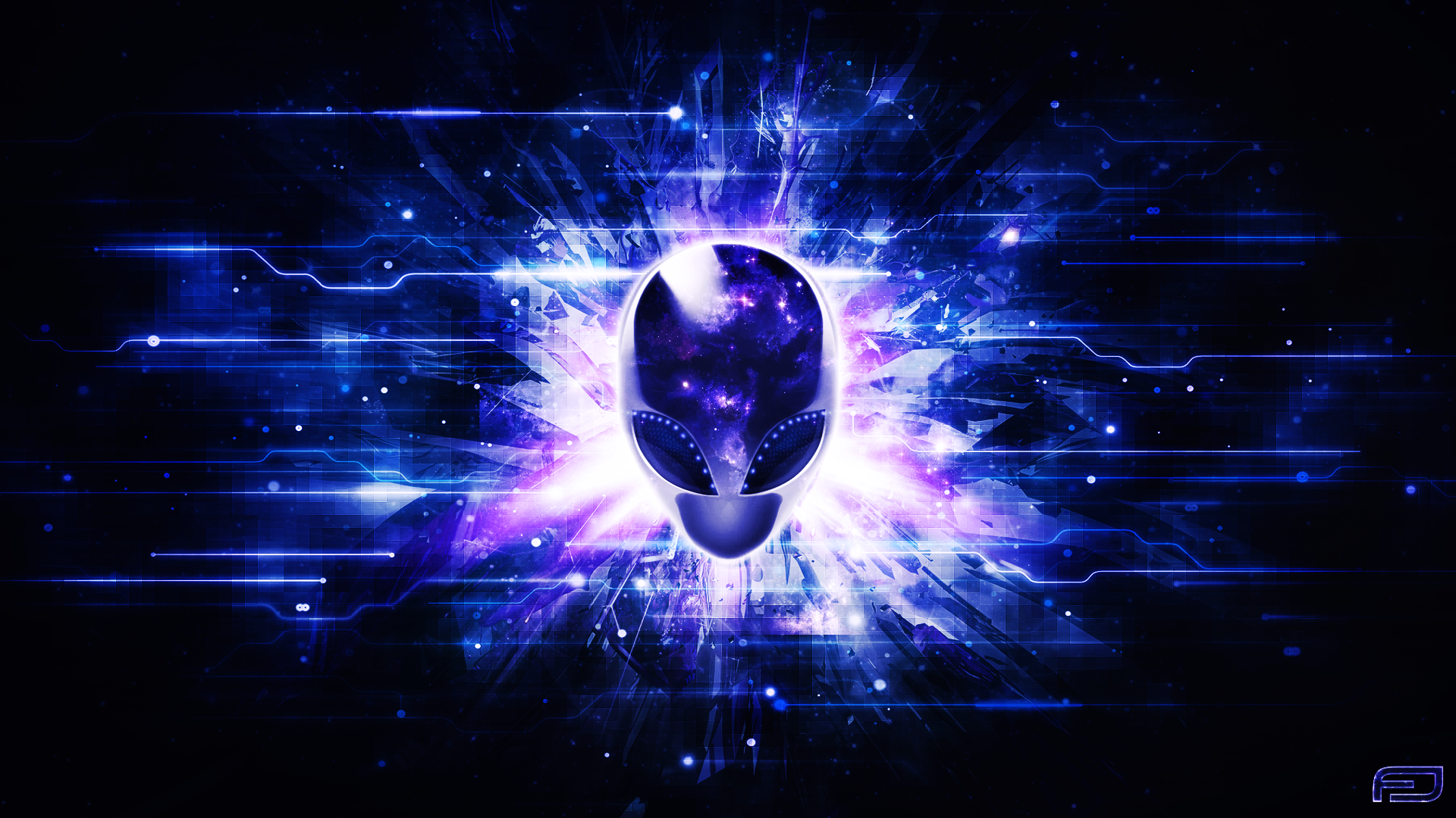 1080P, computer, alienware, alien, HD Wallpaper