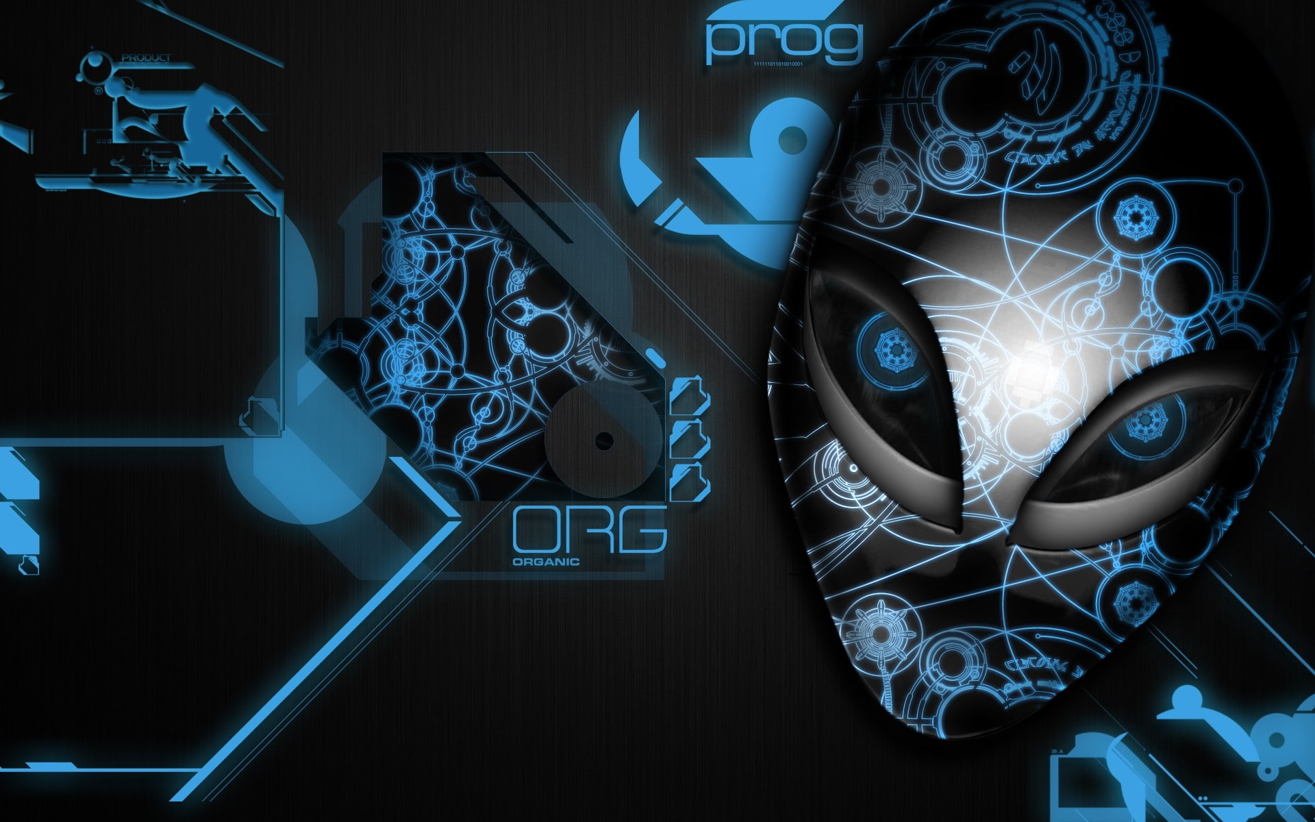 alienware, 1080P, computer, alien, HD Wallpaper