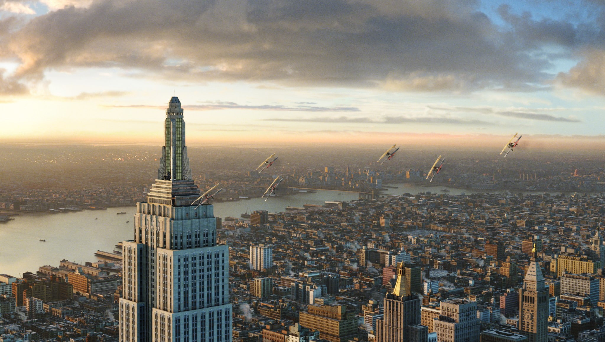 sky, modern, aerial view, city life, urban skyline, financial district, building exterior, architecture, no people, movies, travel destinations, nature, HD Wallpaper