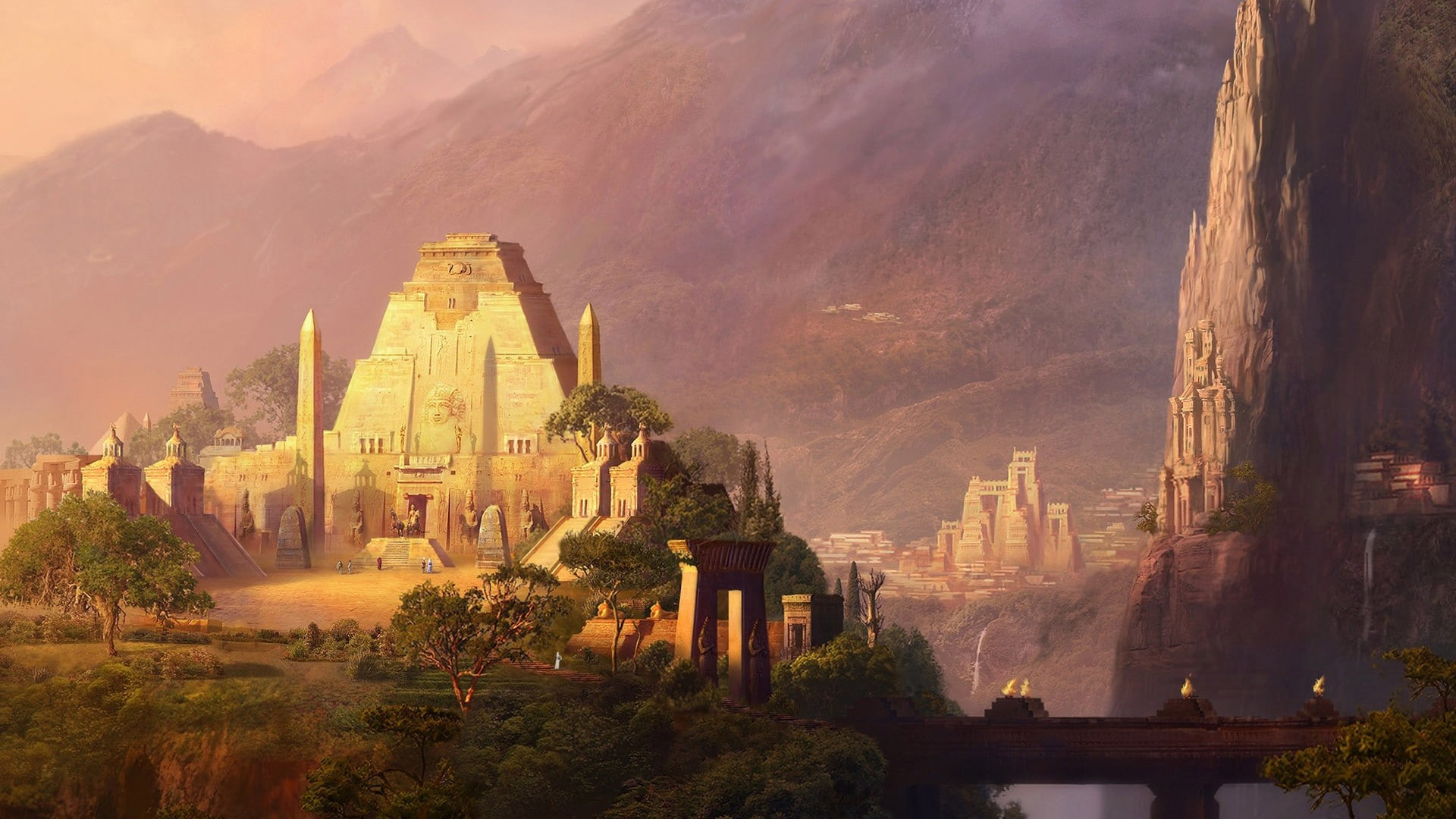 Egyptian, 1080P, Mesopotamia, fantasy art, HD Wallpaper