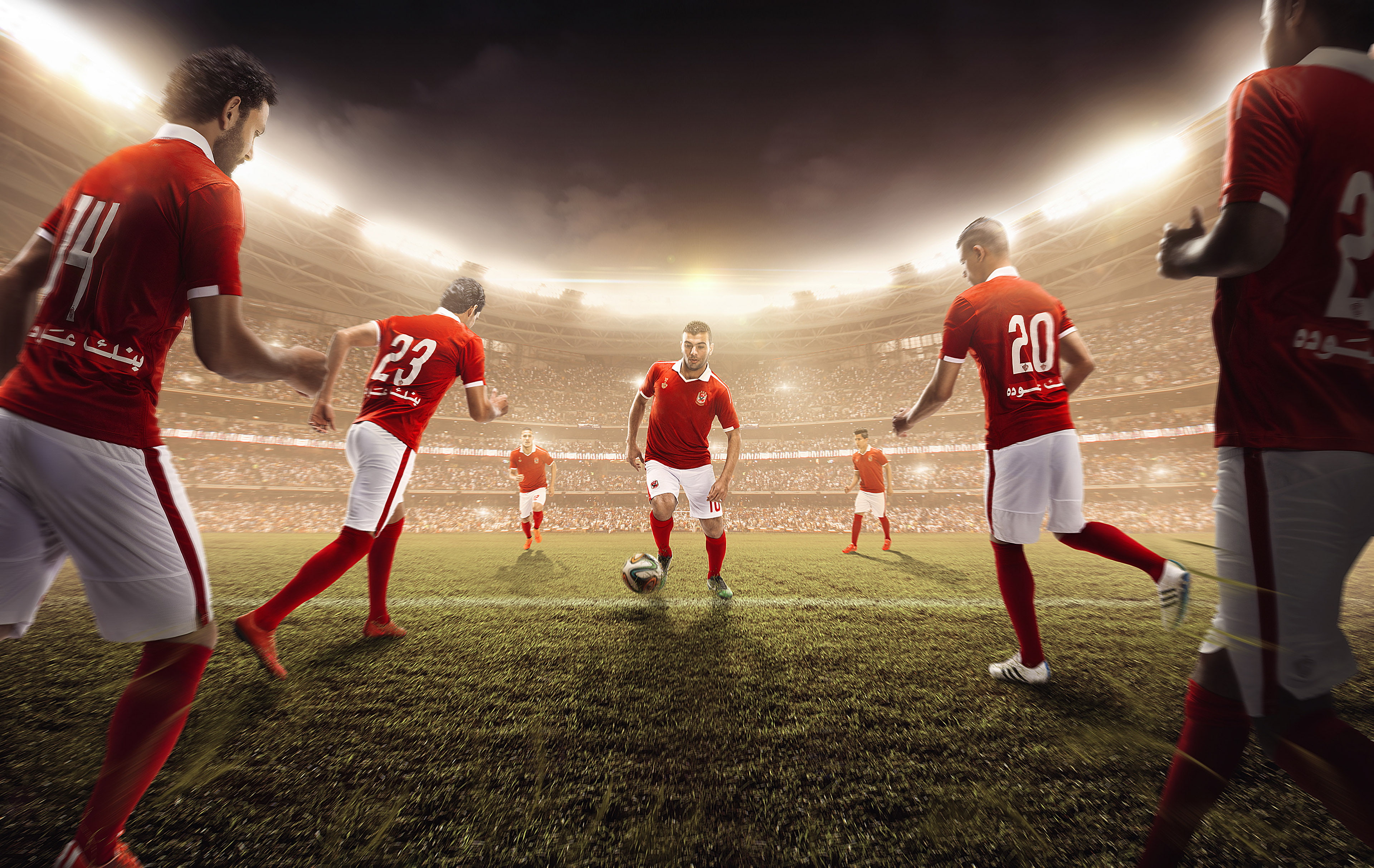 Al Ahly SC, 4K, Egyptian sports club, Football team, 4K, HD Wallpaper