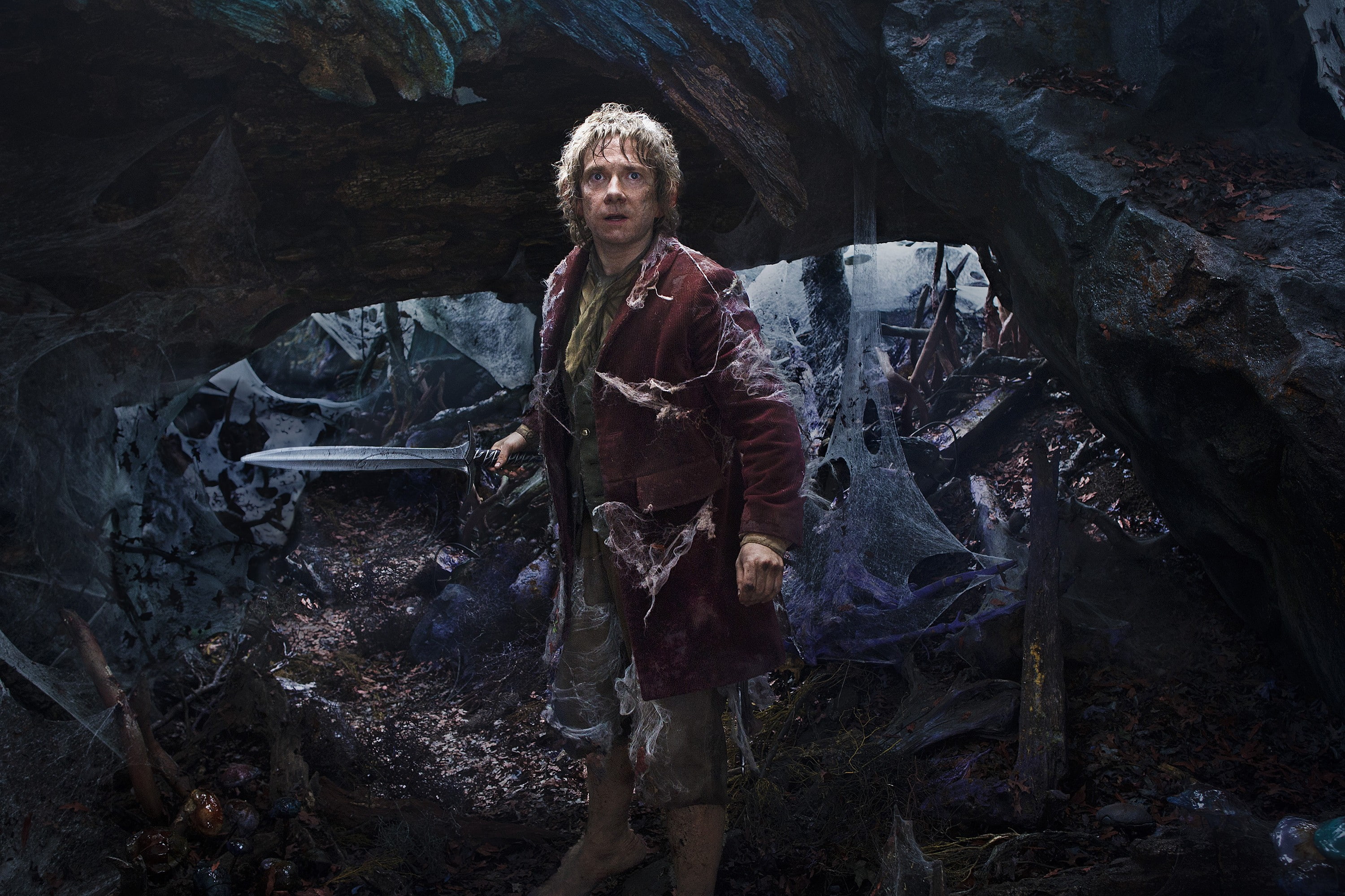 fantasy, unexpected, journey, The Hobbit: An Unexpected Journey, the sword, Martin man, Bilbo, movies, 2K, the web, hobbit, HD Wallpaper