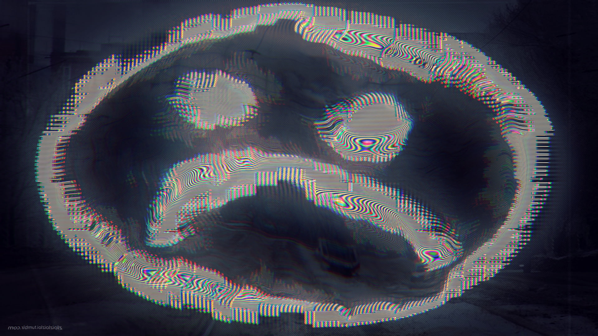 1080P, glitch art lsd abstract smiling sad webpunk, HD Wallpaper