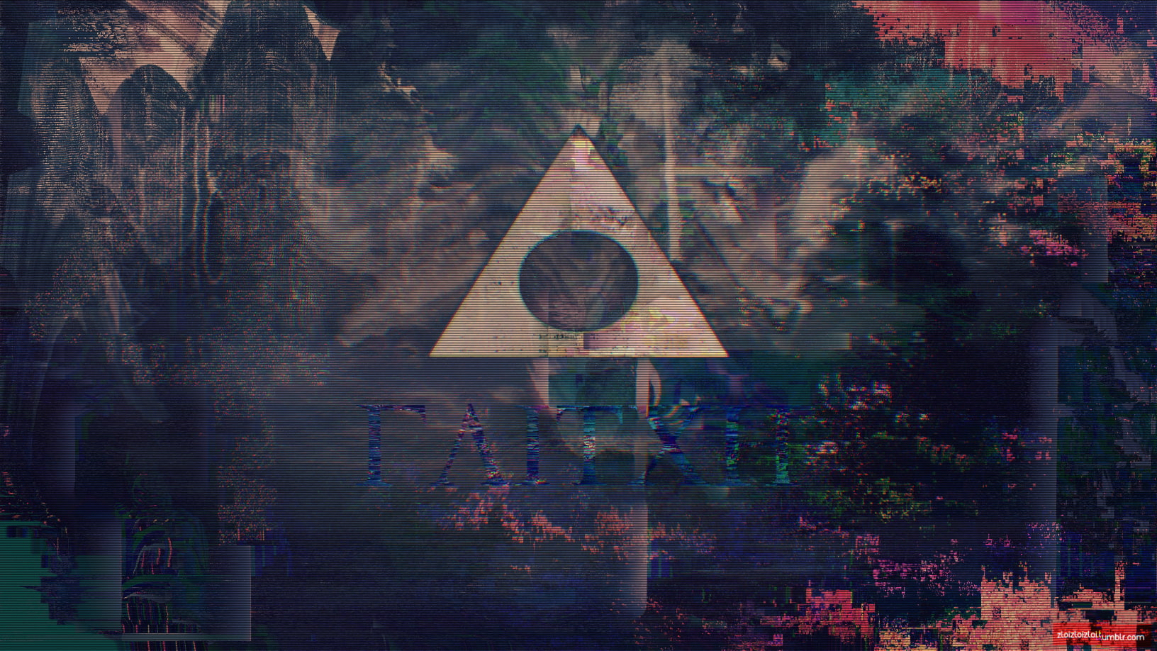Triangle, glitch Art, abstract, Webpunk, 720P, HD Wallpaper