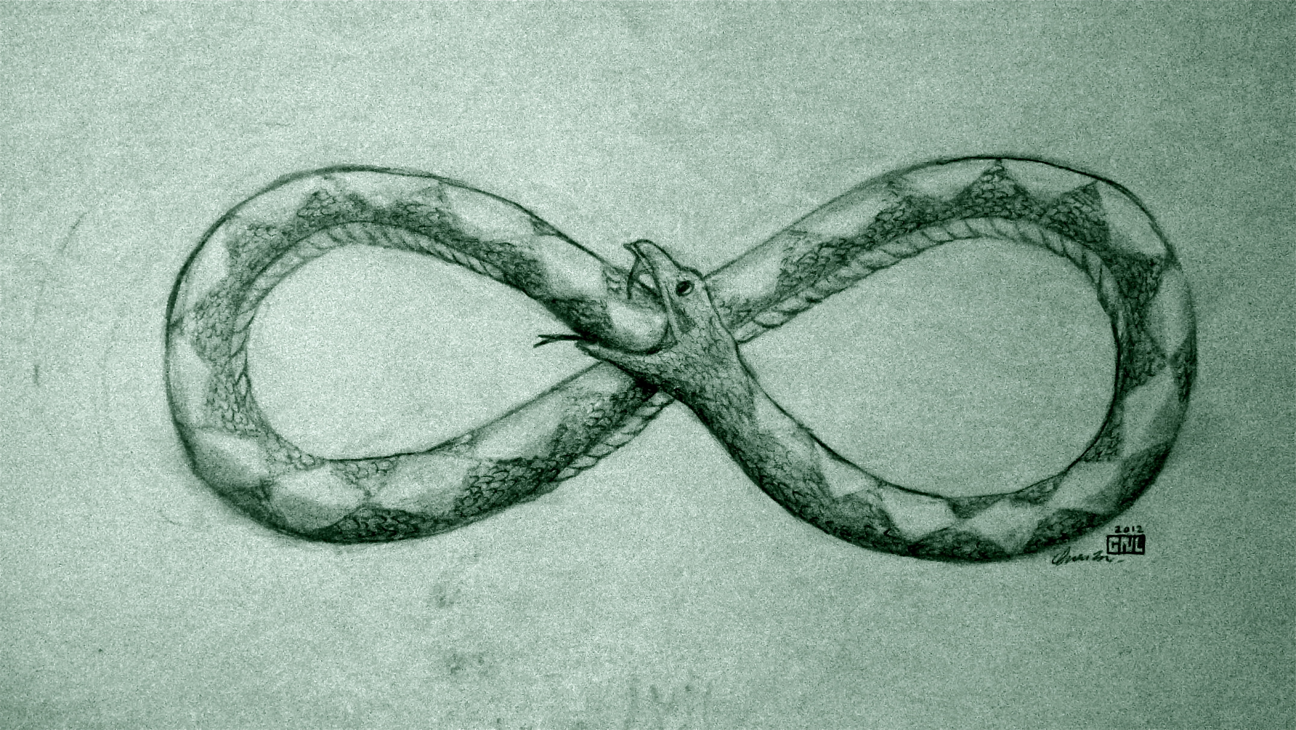 4K, Ouroboros, Fantasy, HD Wallpaper