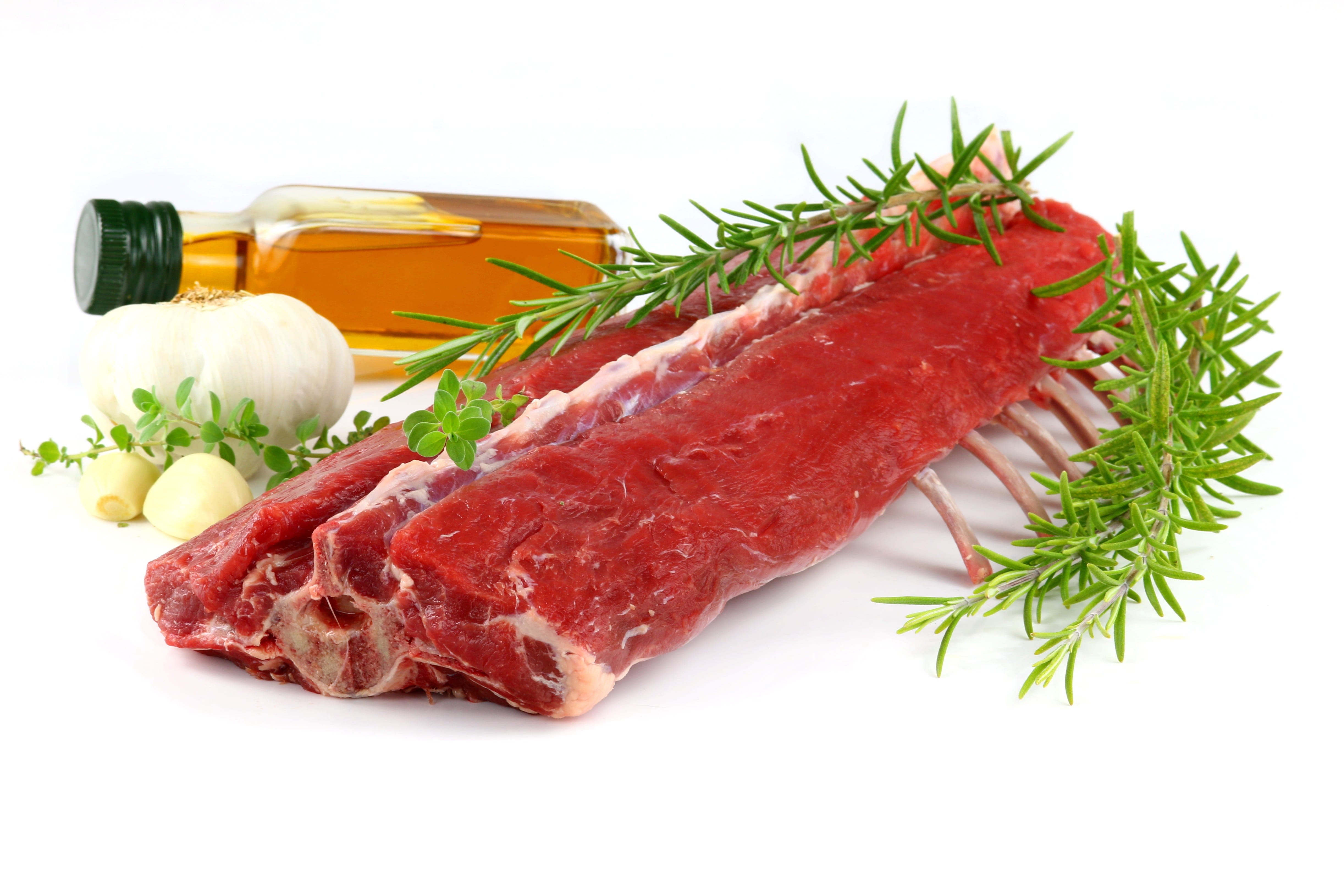 wellbeing, healthy eating, chop, enjoy, garlic, freshness, raw, dinner, meat, food, 4K, cut out, feasting, fish, white, rosemary, lamb chop, eat, passover, HD Wallpaper