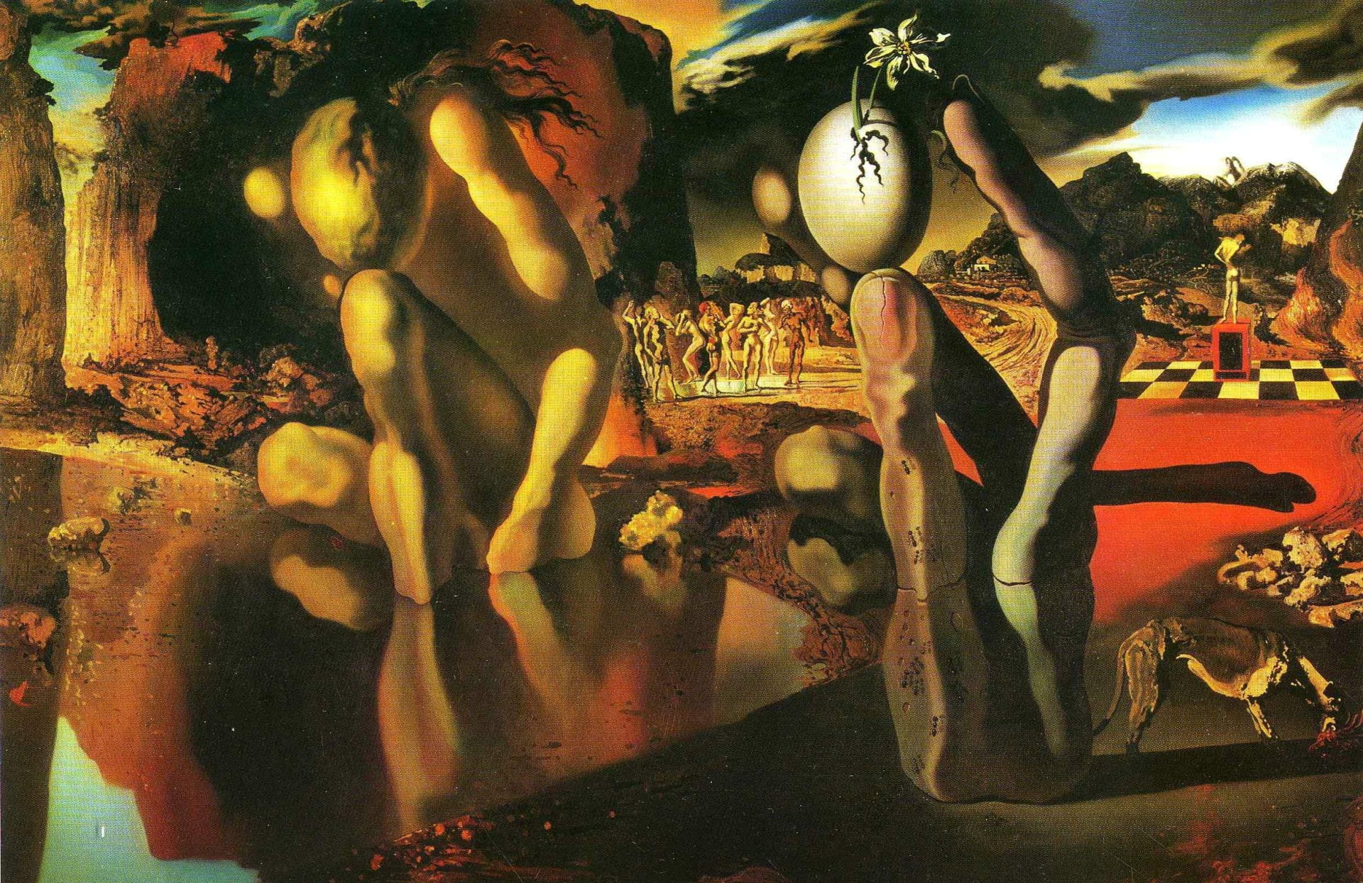 1080P, Artistic, The Metamorphosis Of Narcissus, Painting, HD Wallpaper