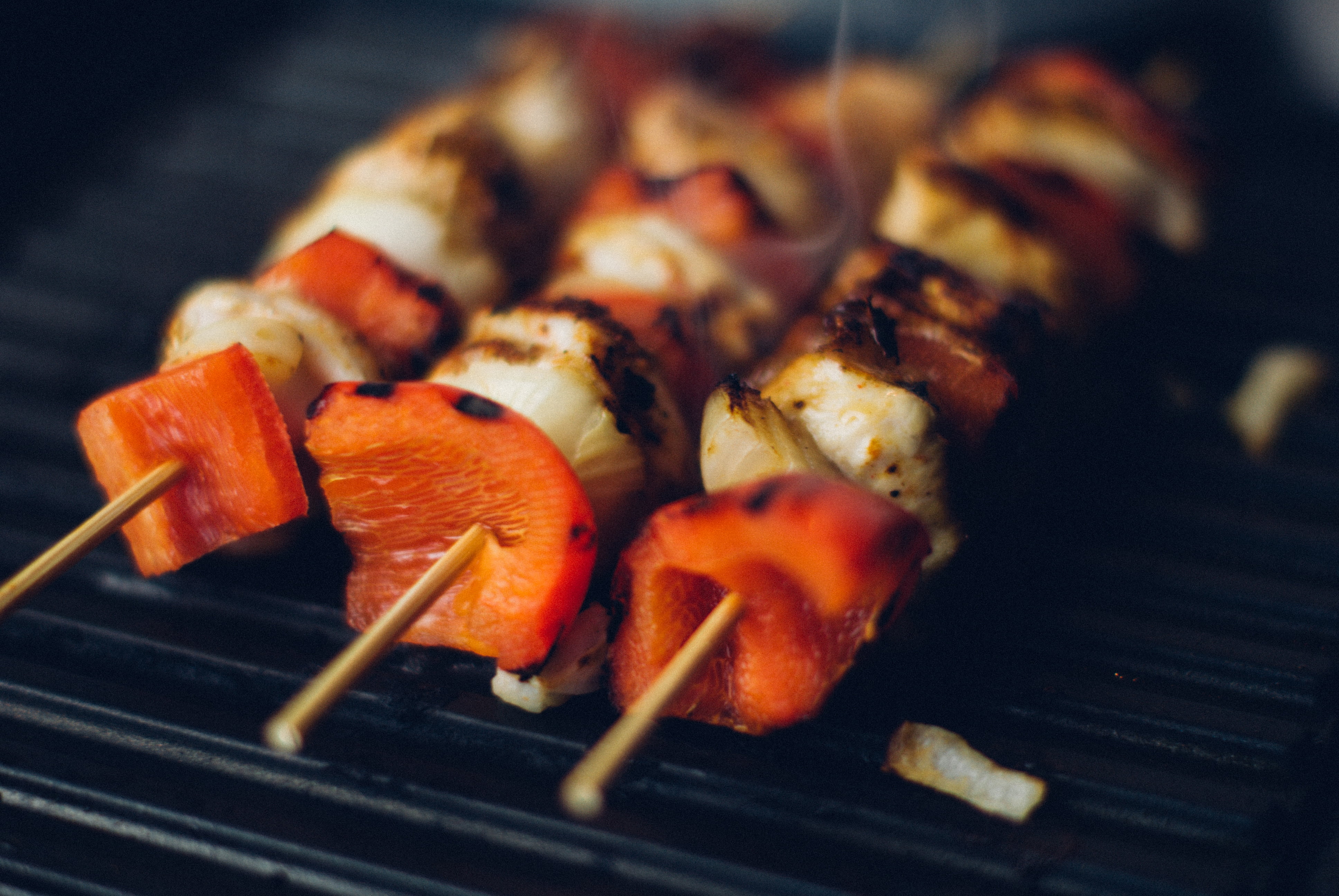 preparation, close-up, focus on foreground, coal, selective focus, kebab, no people, indoors, grilled, heat - temperature, selective, kabob, wellbeing, HD Wallpaper