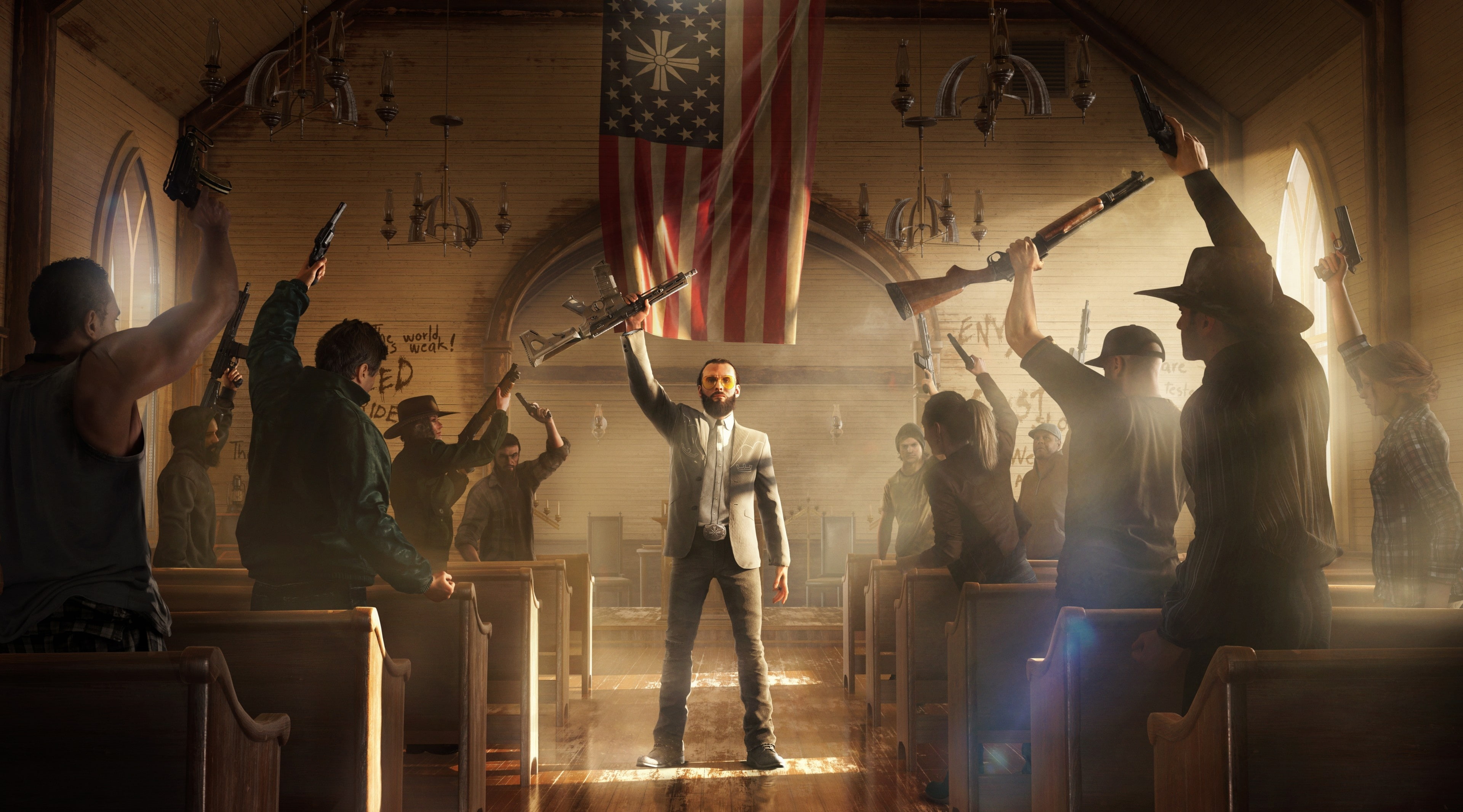 group of people, josephseed, Games, Shooter, videogame, digital, males, guns, 2018, young men, occupation, young women, Far Cry, 4K, adult, people, real people, HD Wallpaper