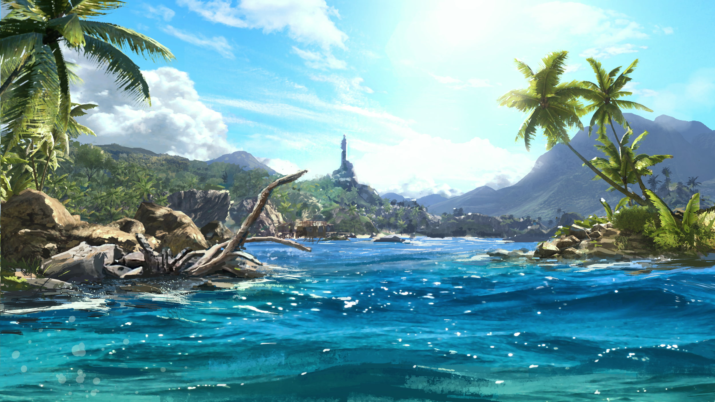 1farcry, fighting, palma, sea, landscape, far, cry, action, shooter, water, horror, tropics, games, adventure, fantasy, farcry, 1080P, HD Wallpaper