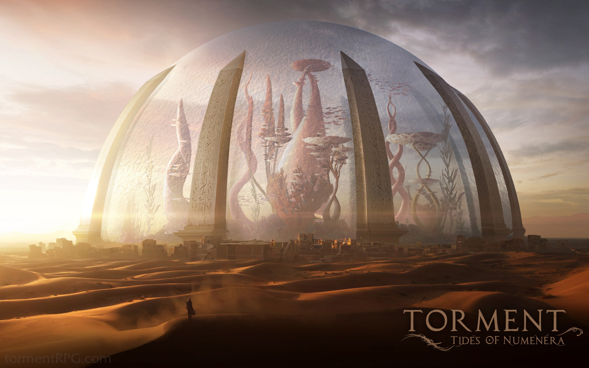 1080P, fantasy, numenera, torment, tides, city, sci fi, game, HD Wallpaper
