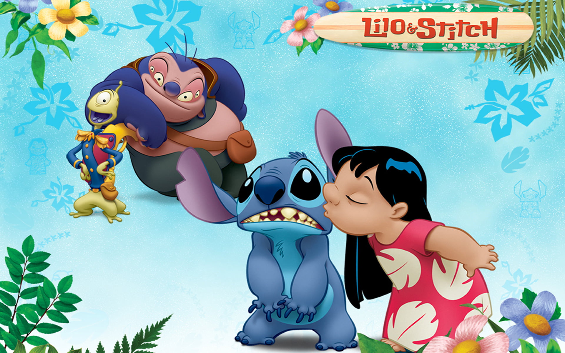 plant, water, outdoors, toy, vertebrate, sea, nature, digital composite, people, cute, childhood, underwater, 1080P, child, Lilo and Stitch, blue, representation, HD Wallpaper