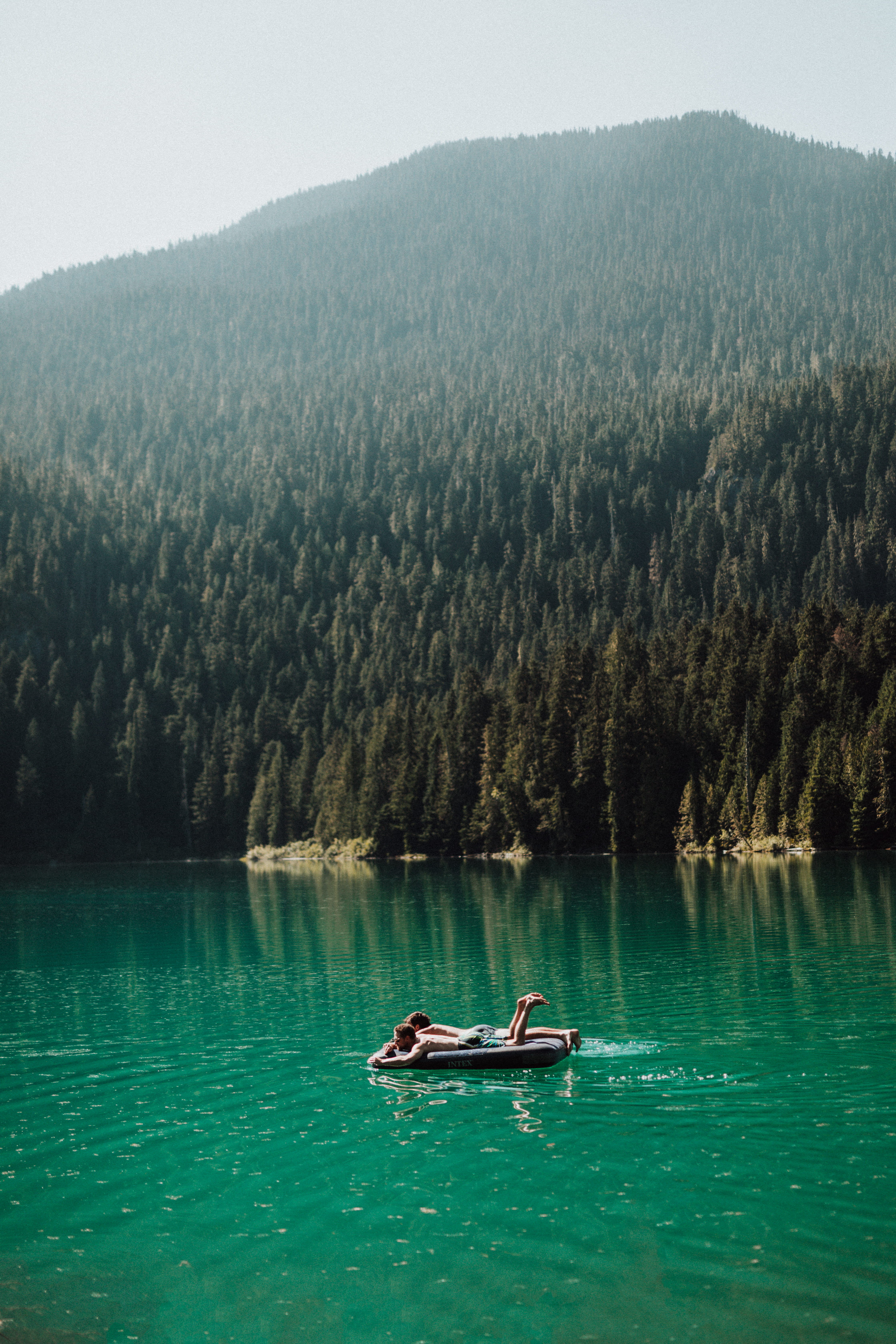 transportation, tranquil scene, non-urban scene, 5K, scenics - nature, mountain, waterfront, outdoors, lake, floater, tree, water, day, beauty in nature, Phone HD Wallpaper