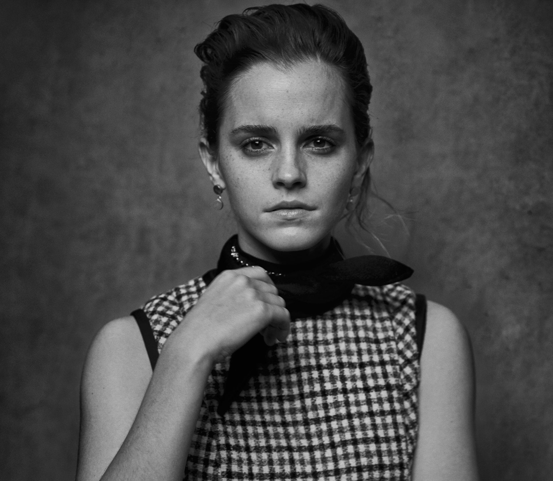 Emma Watson, English, Black and White, Actress, 1080P, Actresses, HD Wallpaper