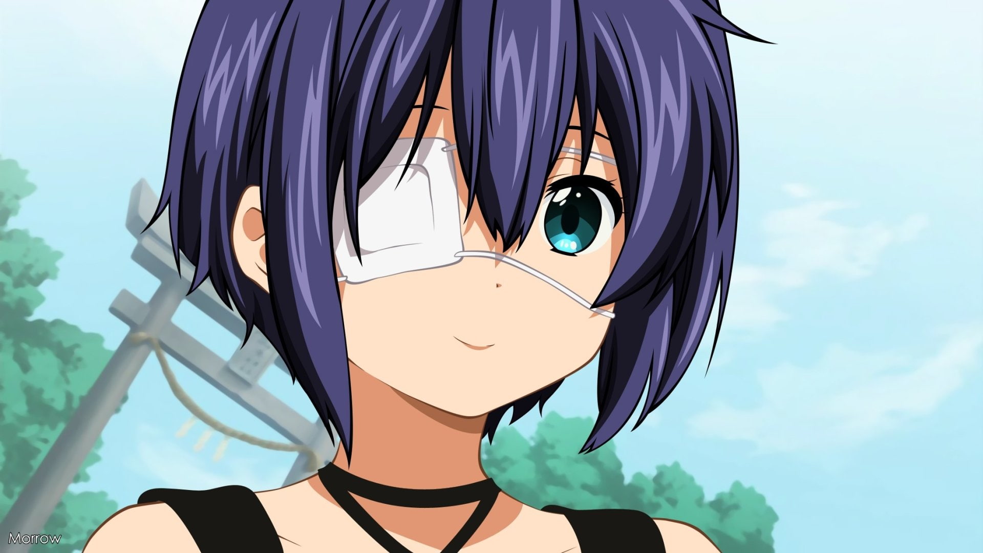 women, Love, clothing, one person, real people, lifestyles, adult, young adult, Anime, sky, Rikka Takanashi, outdoors, standing, young women, 1080P, day, HD Wallpaper