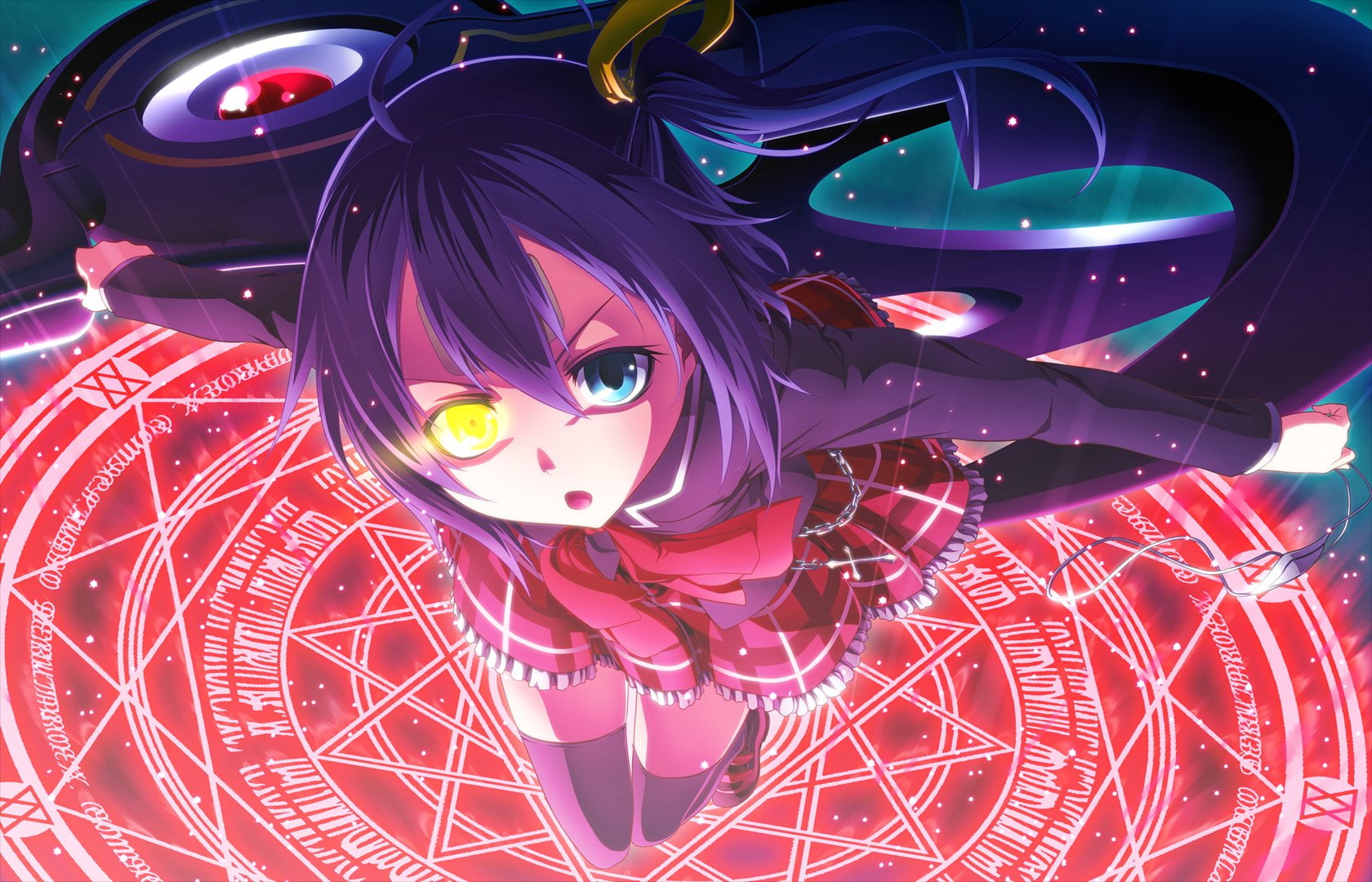 indoors, representation, no people, hair, 720P, night, Rikka Takanashi, art and craft, lighting equipment, decoration, amusement park, illuminated, amusement park ride, HD Wallpaper
