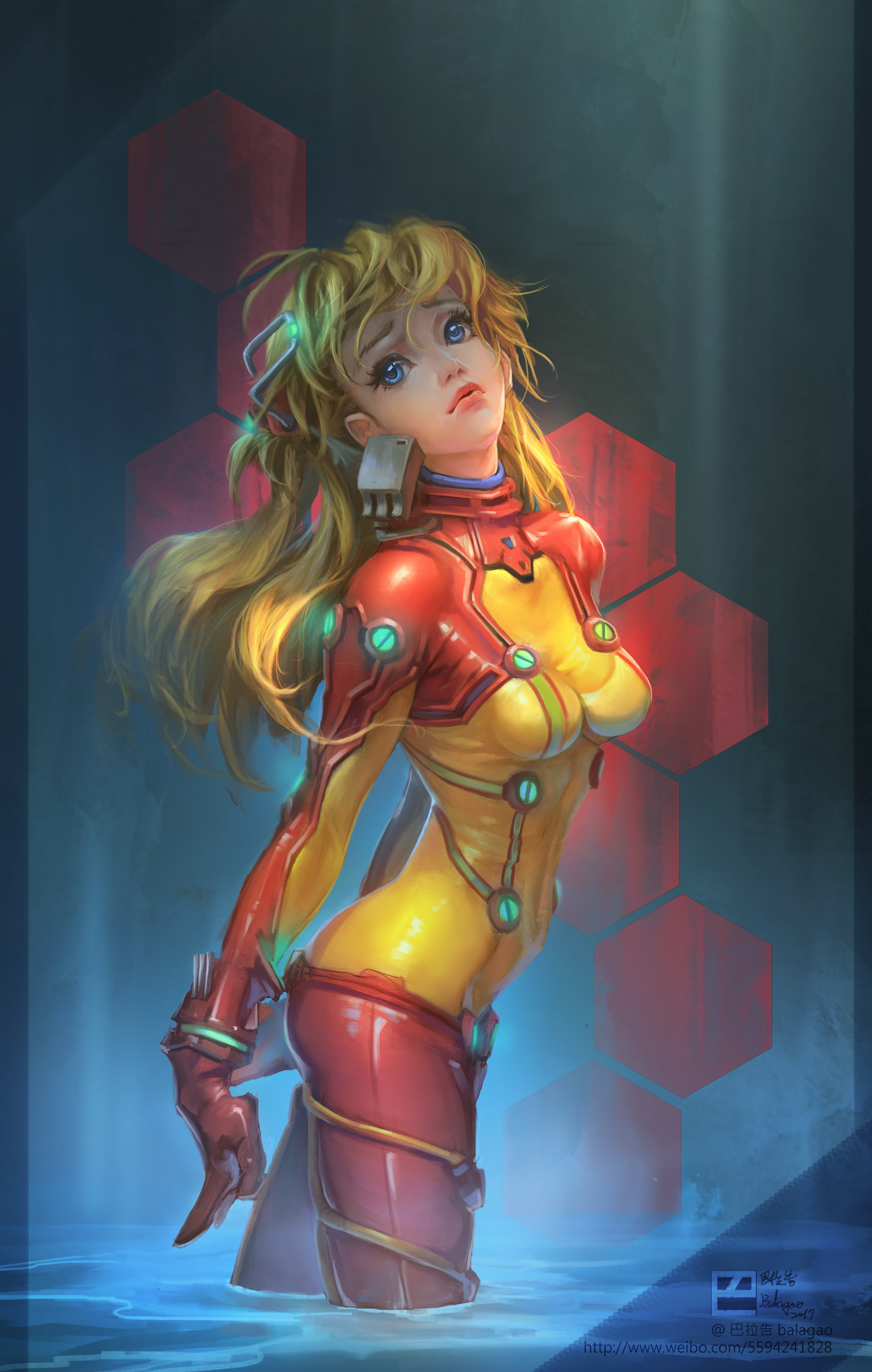 creativity, red, Asuka Langley Soryu, representation, indoors, art and craft, hair, holding, Neon Genesis Evangelion, one person, sculpture, catoon, women, Phone HD Wallpaper