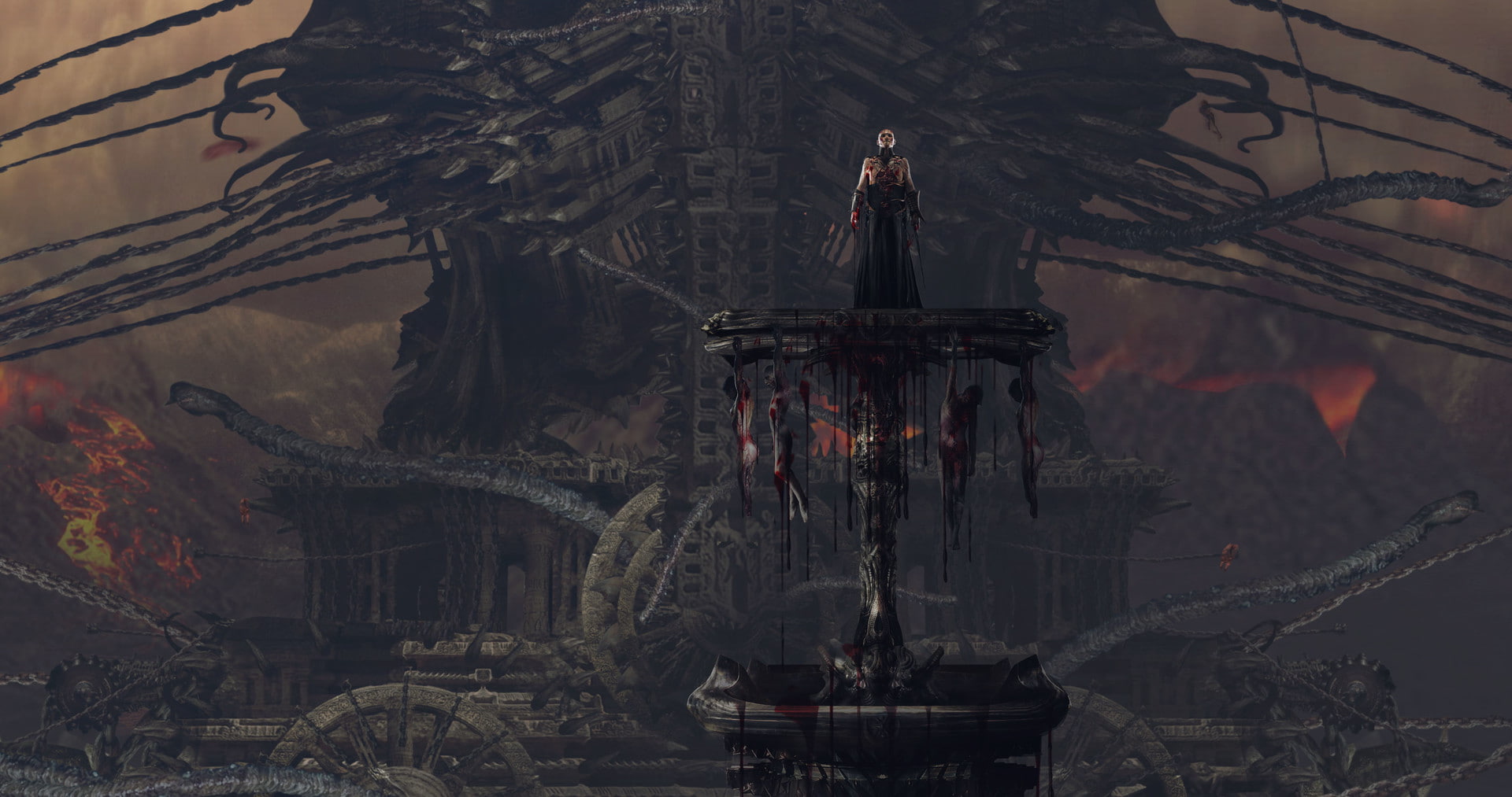 scary, dark, evil, 1080P, horror, macabre, fantasy, HD Wallpaper