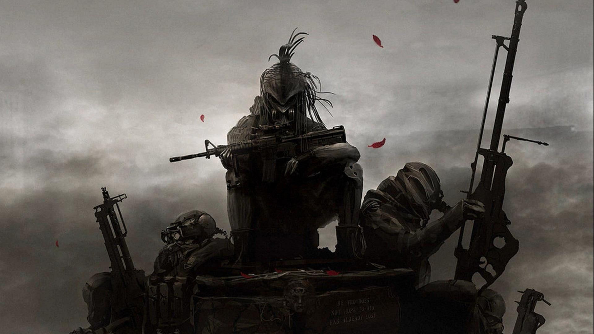 mobile, warriors, fi, 1080P, weapons, lim, sci-fi, sci, guns, mask, kai, HD Wallpaper
