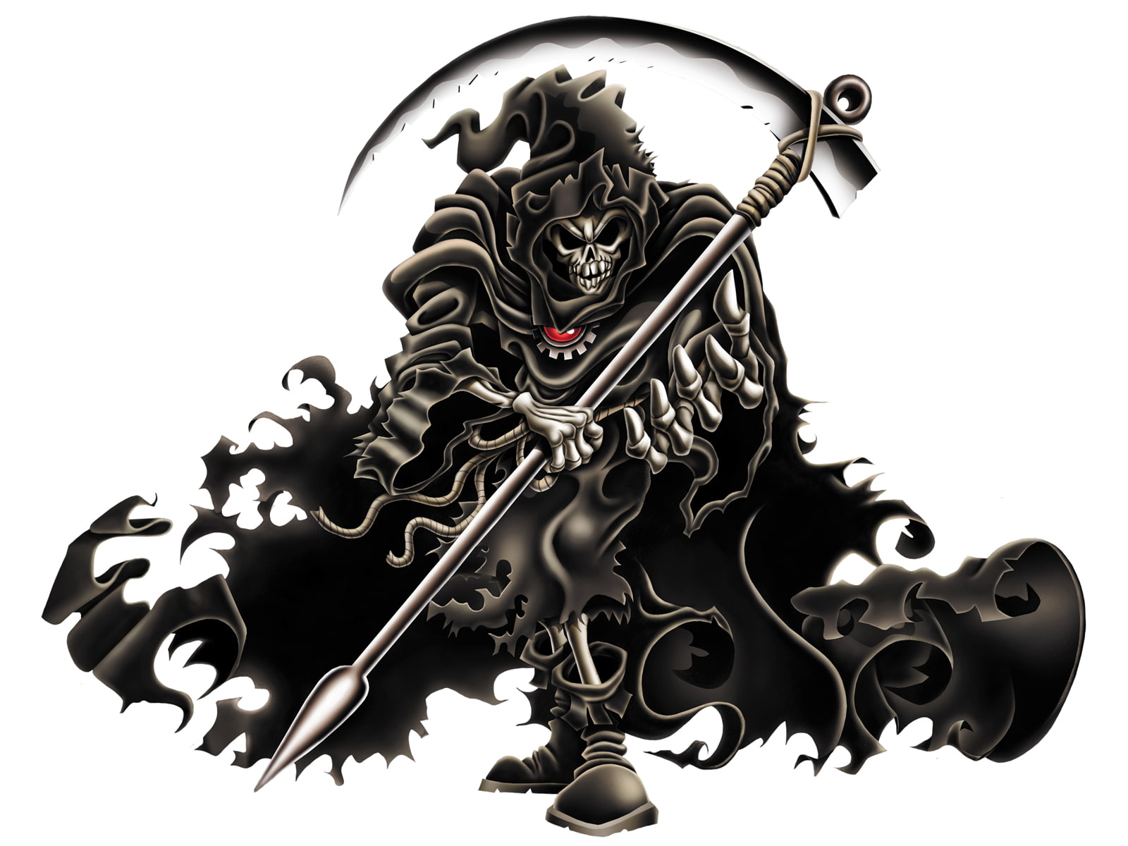 grim, shull, dark, evil, weapon, reaper, 720P, scythe, horror, HD Wallpaper