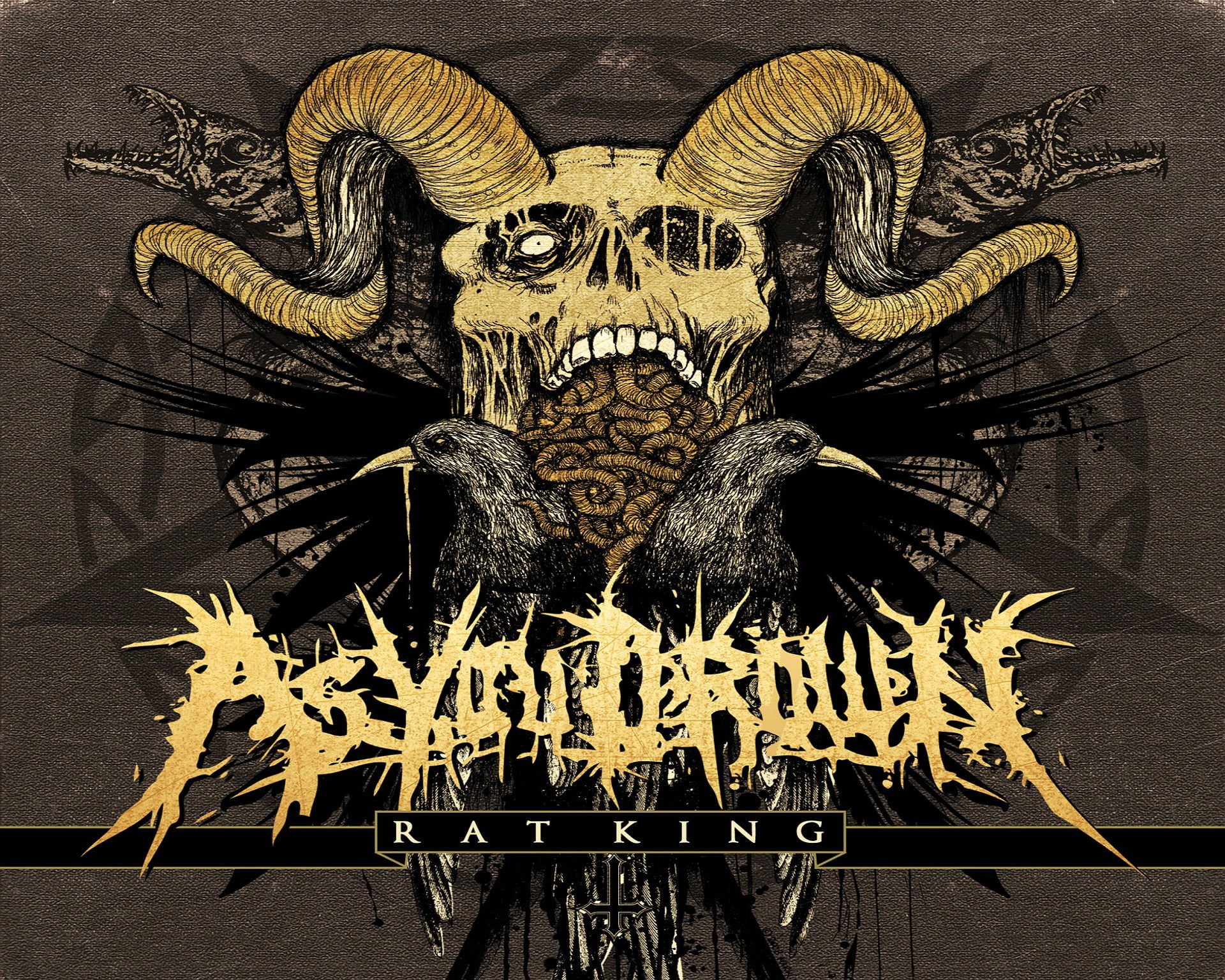 Metal, close-up, Evil, skull, heavy, animal wildlife, black, representation, the past, poster, text, death, Satanic, 1080P, craft, wall - building feature, HD Wallpaper