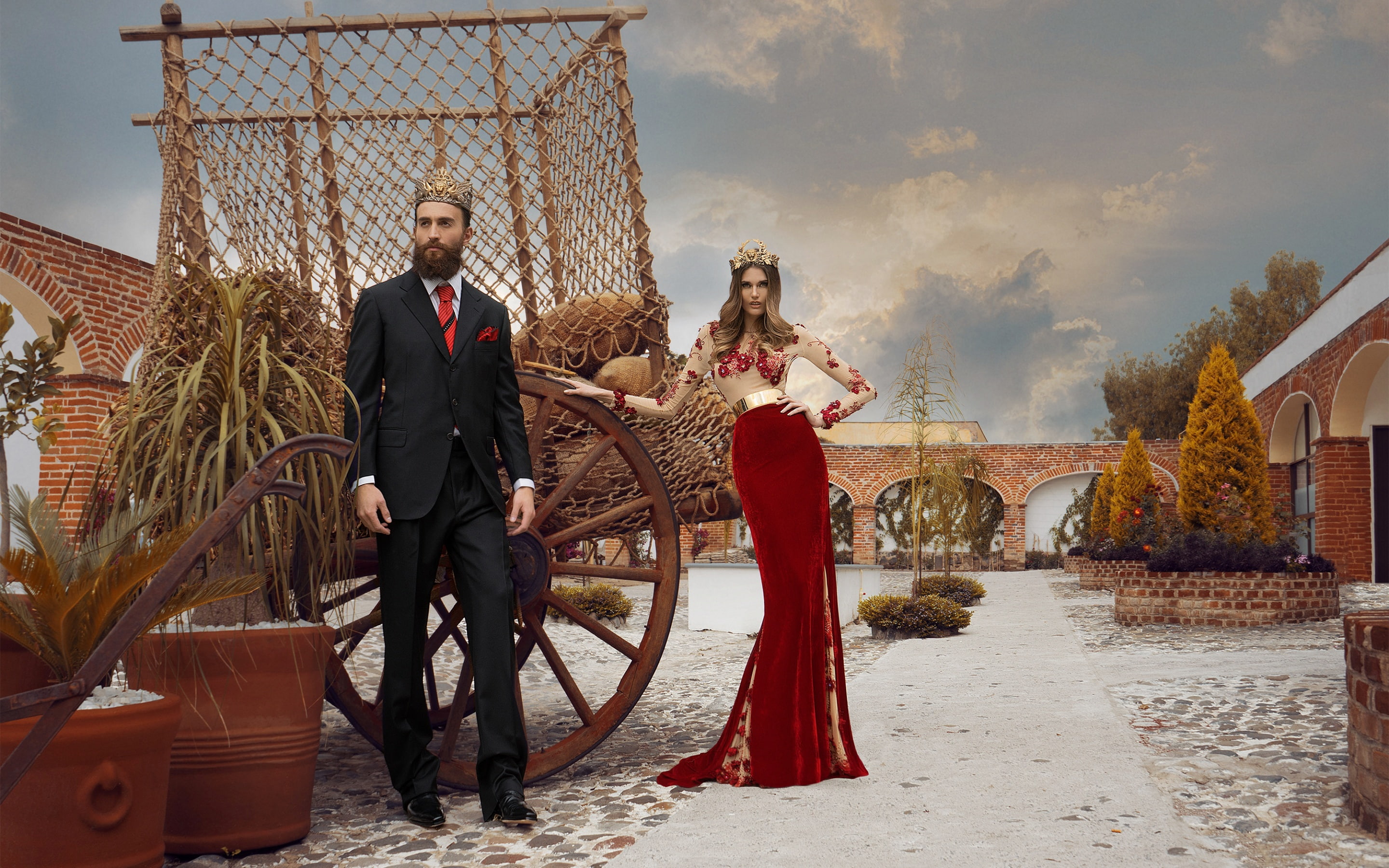 crown, king, 2K, fashion, Queen, HD Wallpaper
