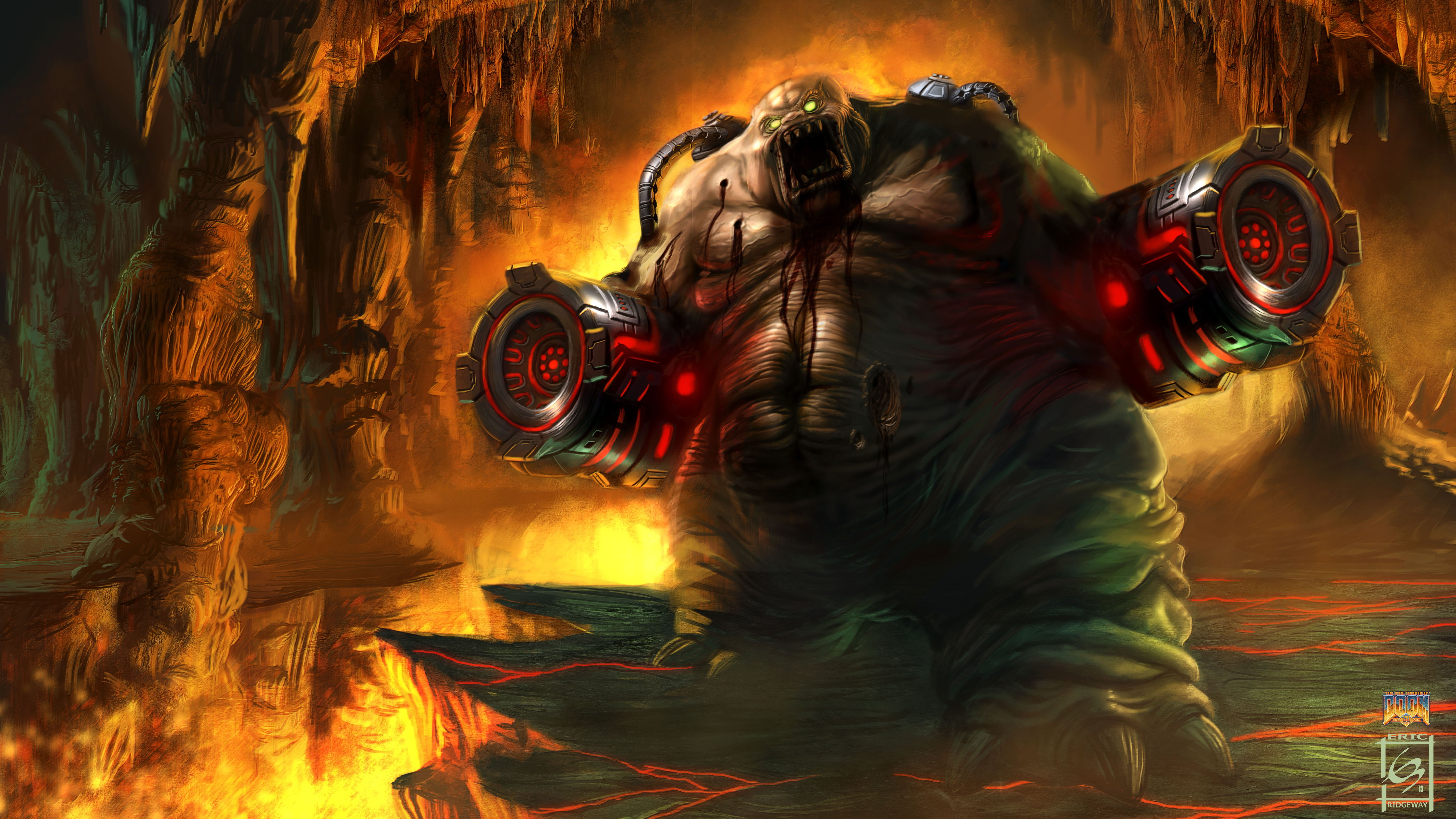 Fighting, plant, doom, headwear, mode of transportation, art and craft, Evil, helmet, creativity, domestic animals, horror, warrior, artwork, creature, HD Wallpaper