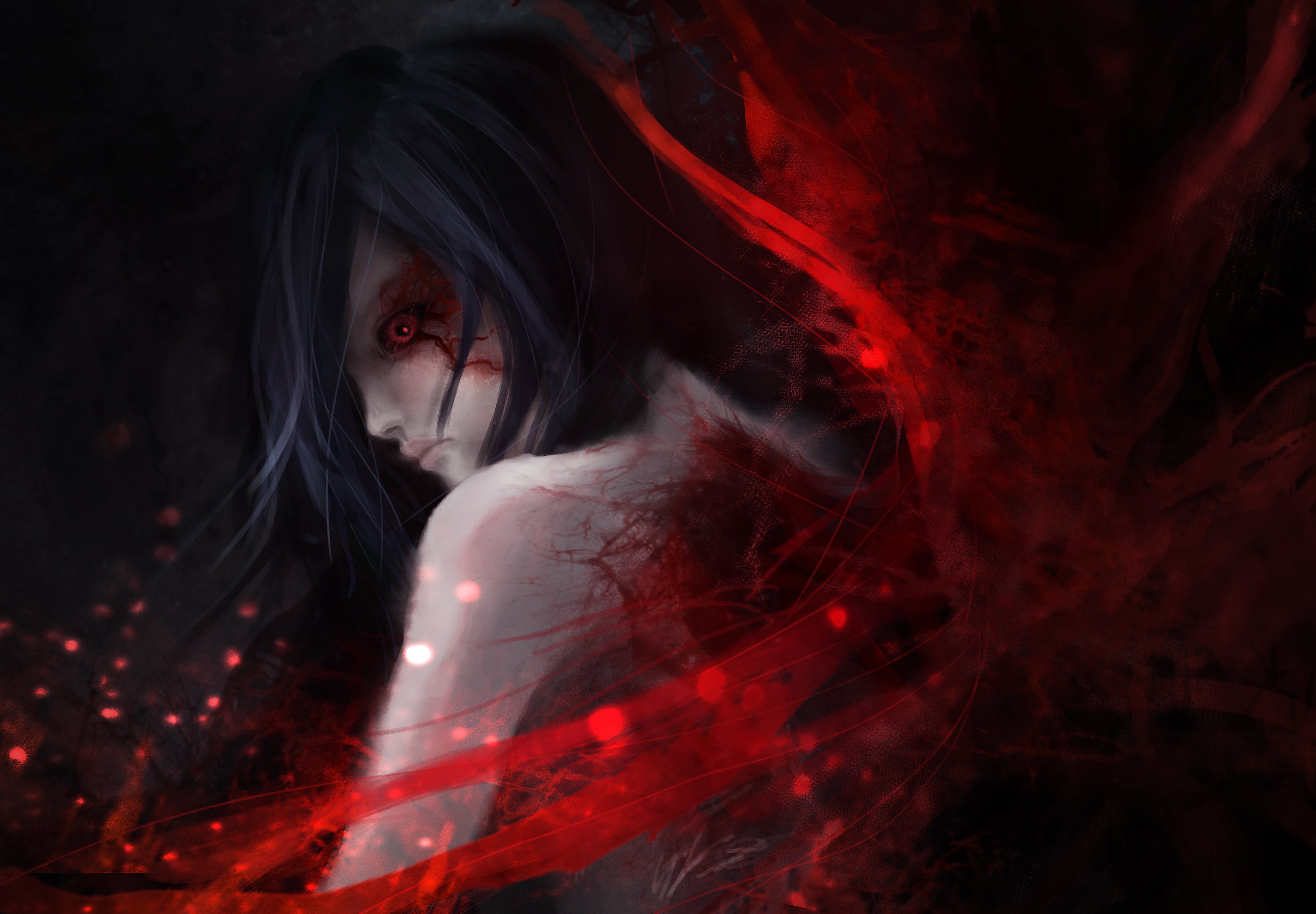 Touka Kirishima, 2K, Anime, Tokyo Ghoul:re, HD Wallpaper