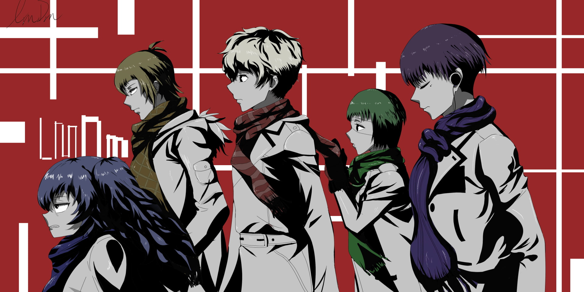 Saiko Yonebayashi, Ginshi Shirazu, Haise Sasaki, Tokyo Ghoul:re, Tooru Mutsuki, 1080P, Ken Kaneki, Anime, Kuki Urie, HD Wallpaper