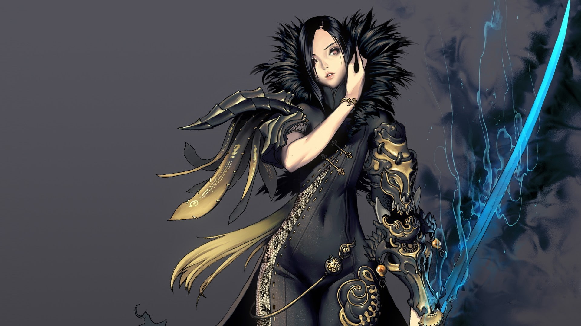 1080P, sword, Blade and Soul, Jin, Blade  and Soul, Jin Verrel, anime girls, HD Wallpaper