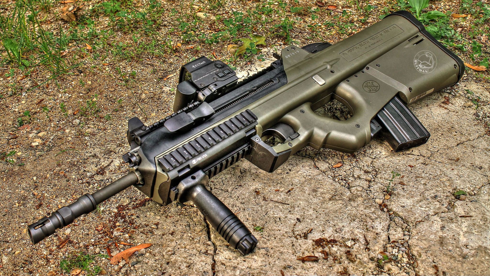 Machine, FN 2000, weapon, 1080P, Assault Rifle, weapons, Gun, HD Wallpaper