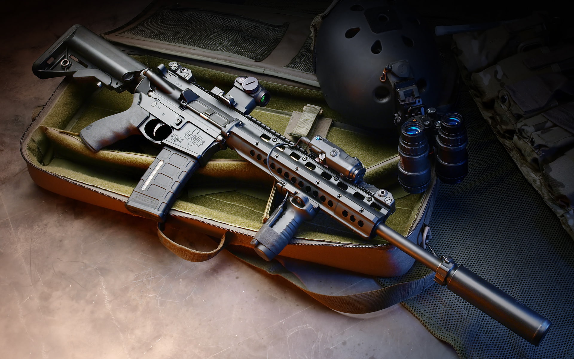 gun, police, 1080P, rifle, weapon, machine, assault, military, HD Wallpaper