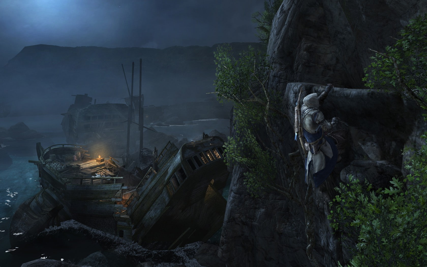 outdoors, rock, abandoned, nature, 720P, damaged, solid, decline, ruined, no people, Assassins Creed, architecture, old ruin, land, Assassins Creed III, HD Wallpaper
