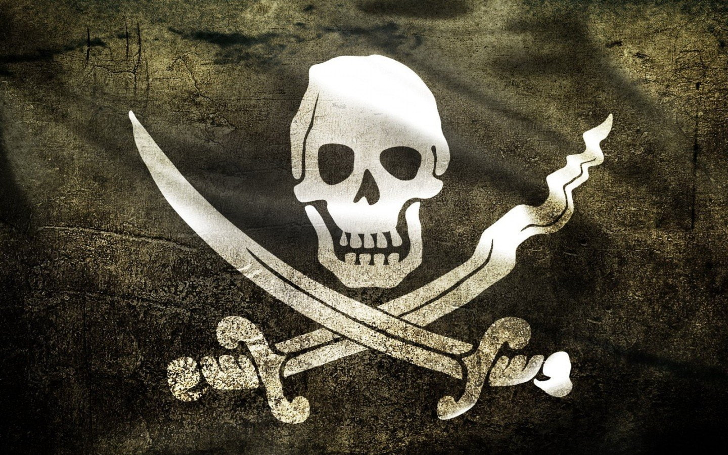pirate flag, Texture, 720P, HD Wallpaper