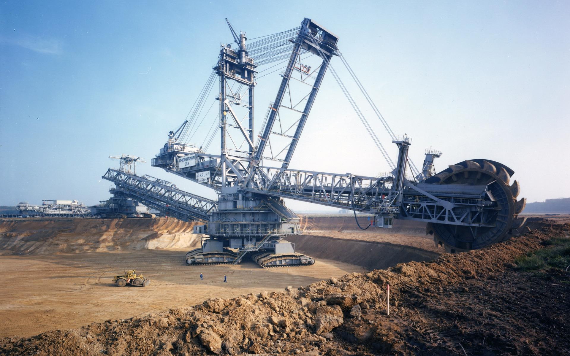 1080P, excavator, metal, bagger 288, crane, photography, gray, equipment, bagger, 1920x1200, heavy, HD Wallpaper