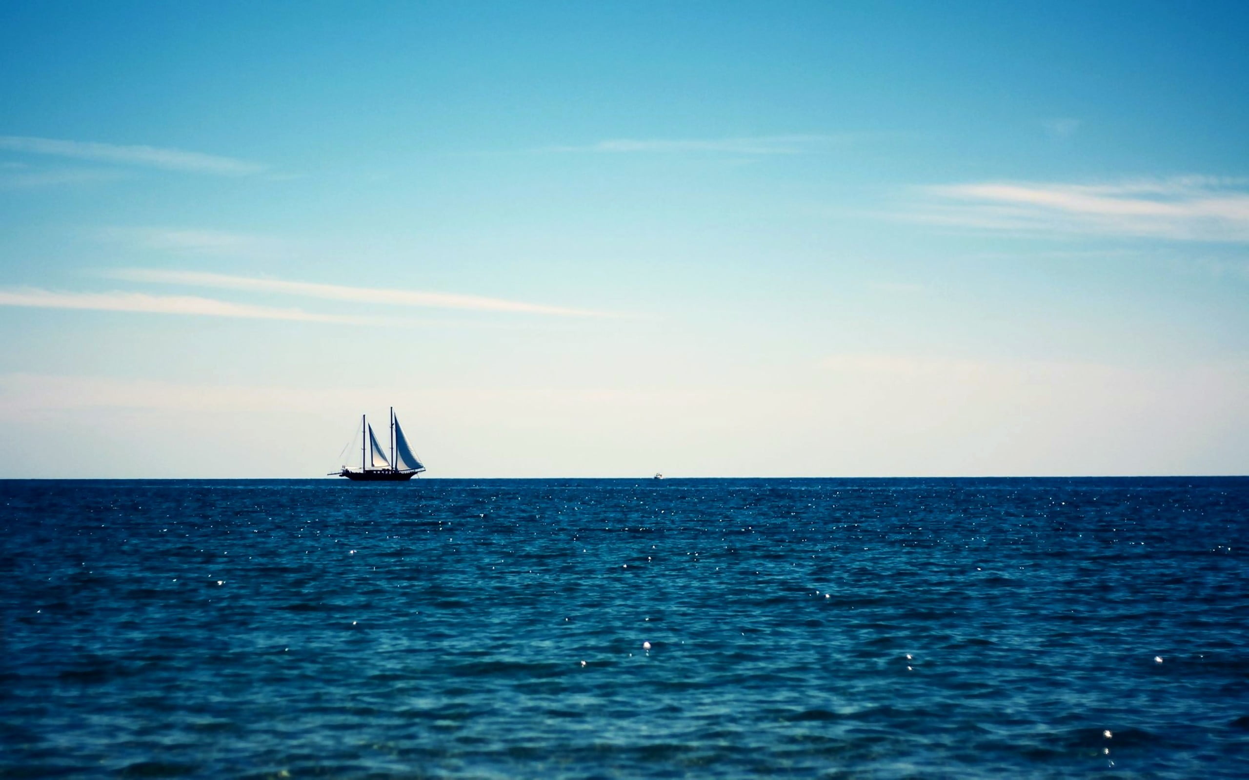 tranquil scene, sailboat, nautical vessel, waterfront, outdoors, beauty in nature, water, body, transportation, scenics - nature, day, mode of transportation, HD Wallpaper