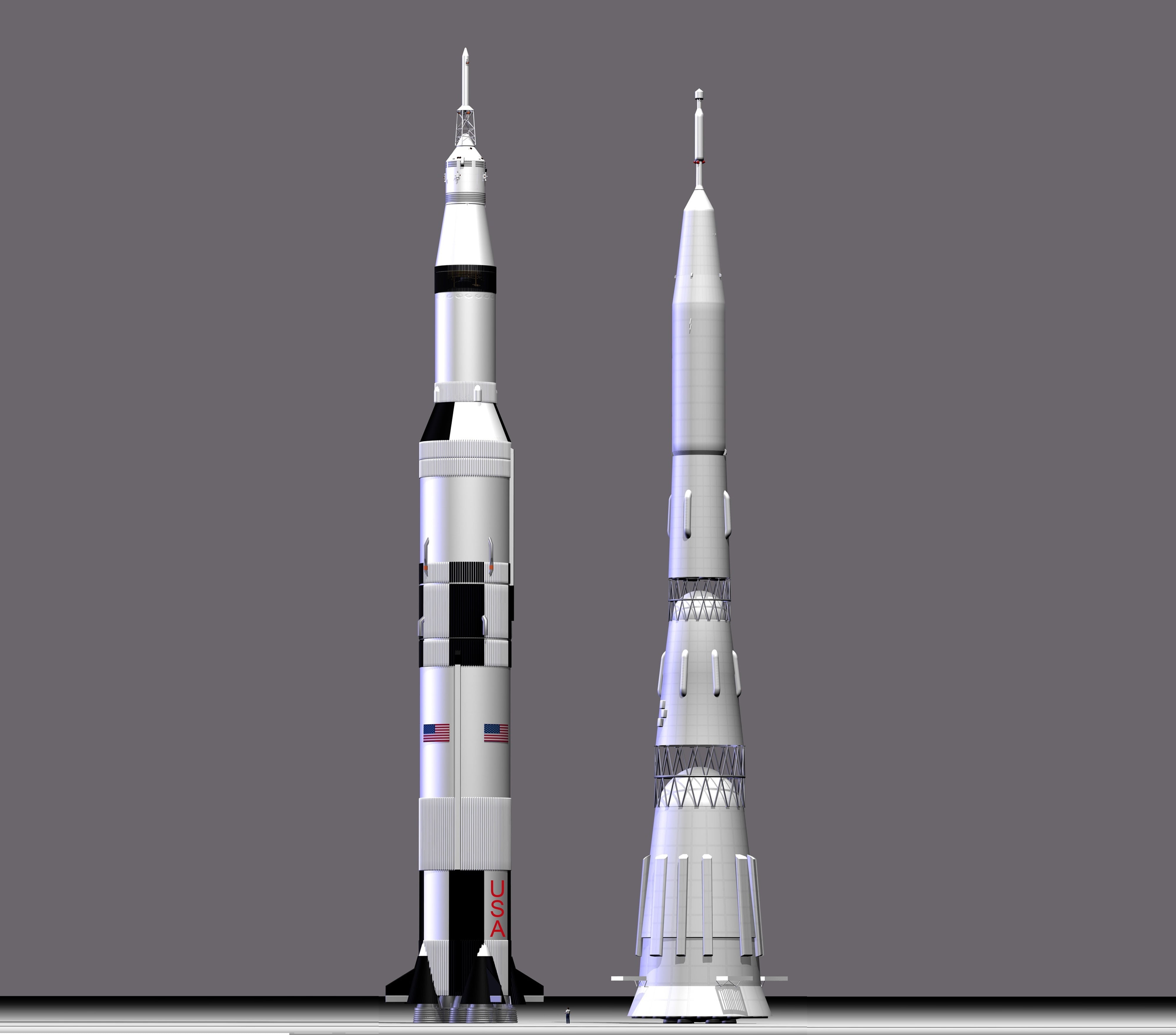 transportation, healthcare and medicine, moon, built structure, tower, blue, Saturn, gray, USSR, USA, Rocket carrier, spaceship, grey, needle, design, backgrounds, HD Wallpaper