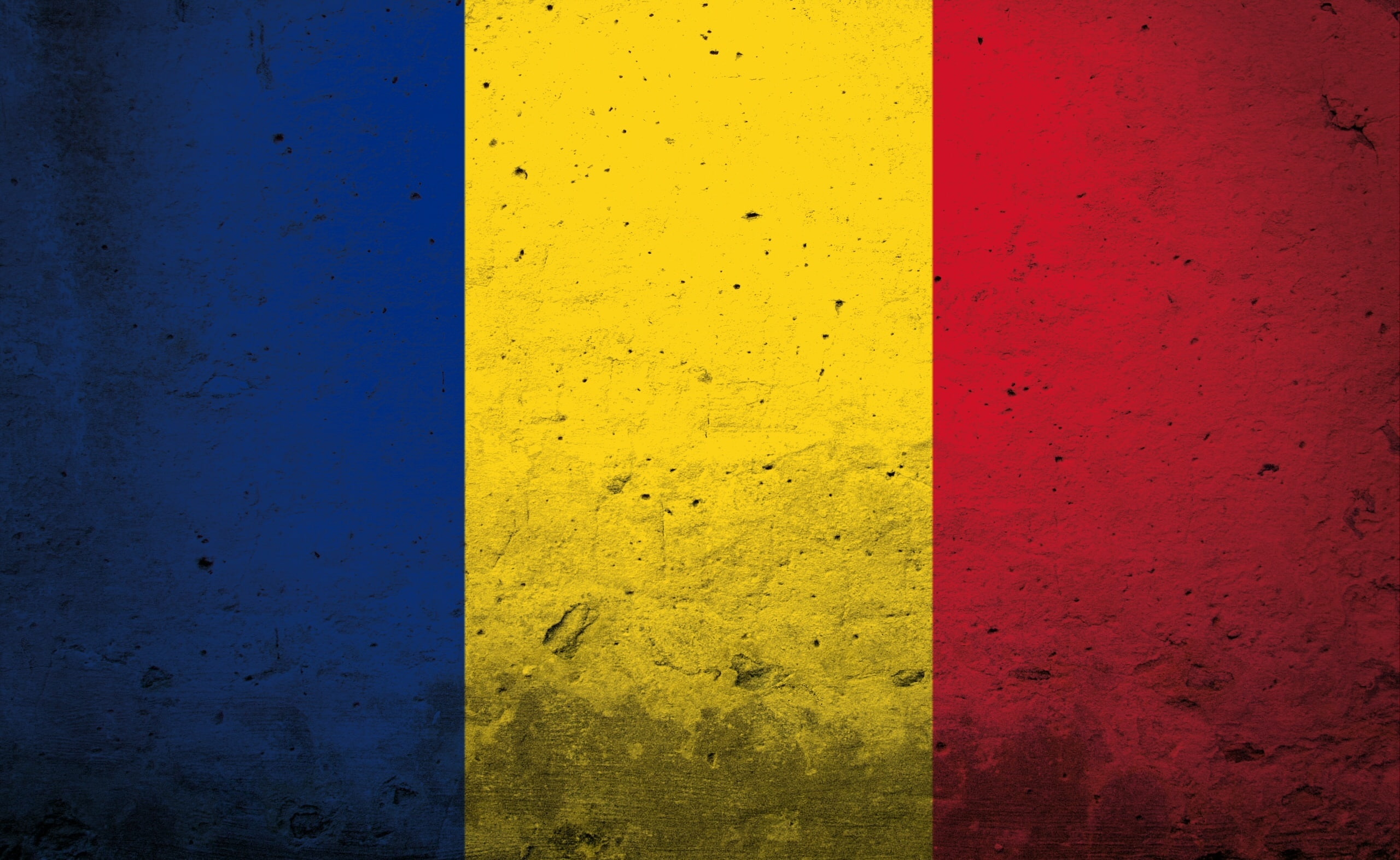 2K, Artistic, Romania, Flag, Grunge, HD Wallpaper