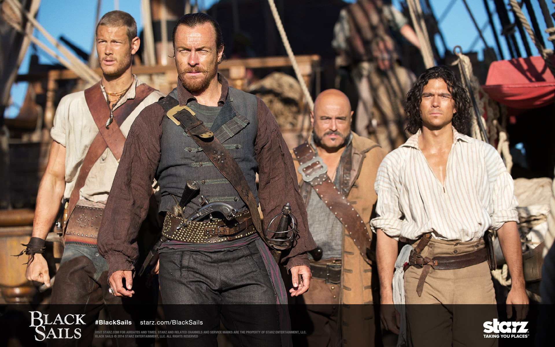 series, television, black, starz, pirates, drama, fantasy, pirate, adventure, sails, 1080P, HD Wallpaper