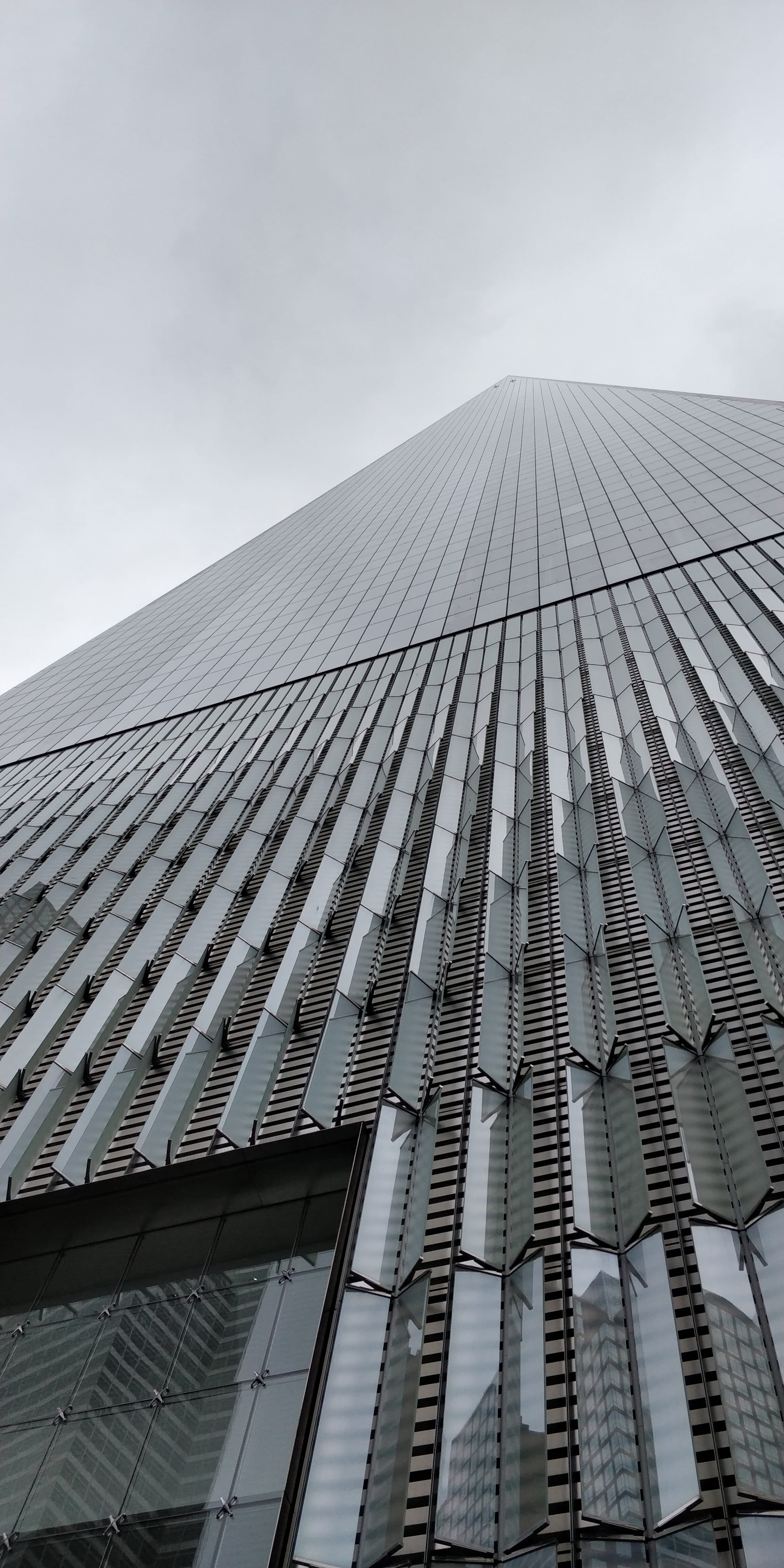 nature, clear sky, tall - high, office building exterior, worldtradecenter, day, low angle view, city, newyork, architecture, new york, glass, financial district, Phone HD Wallpaper