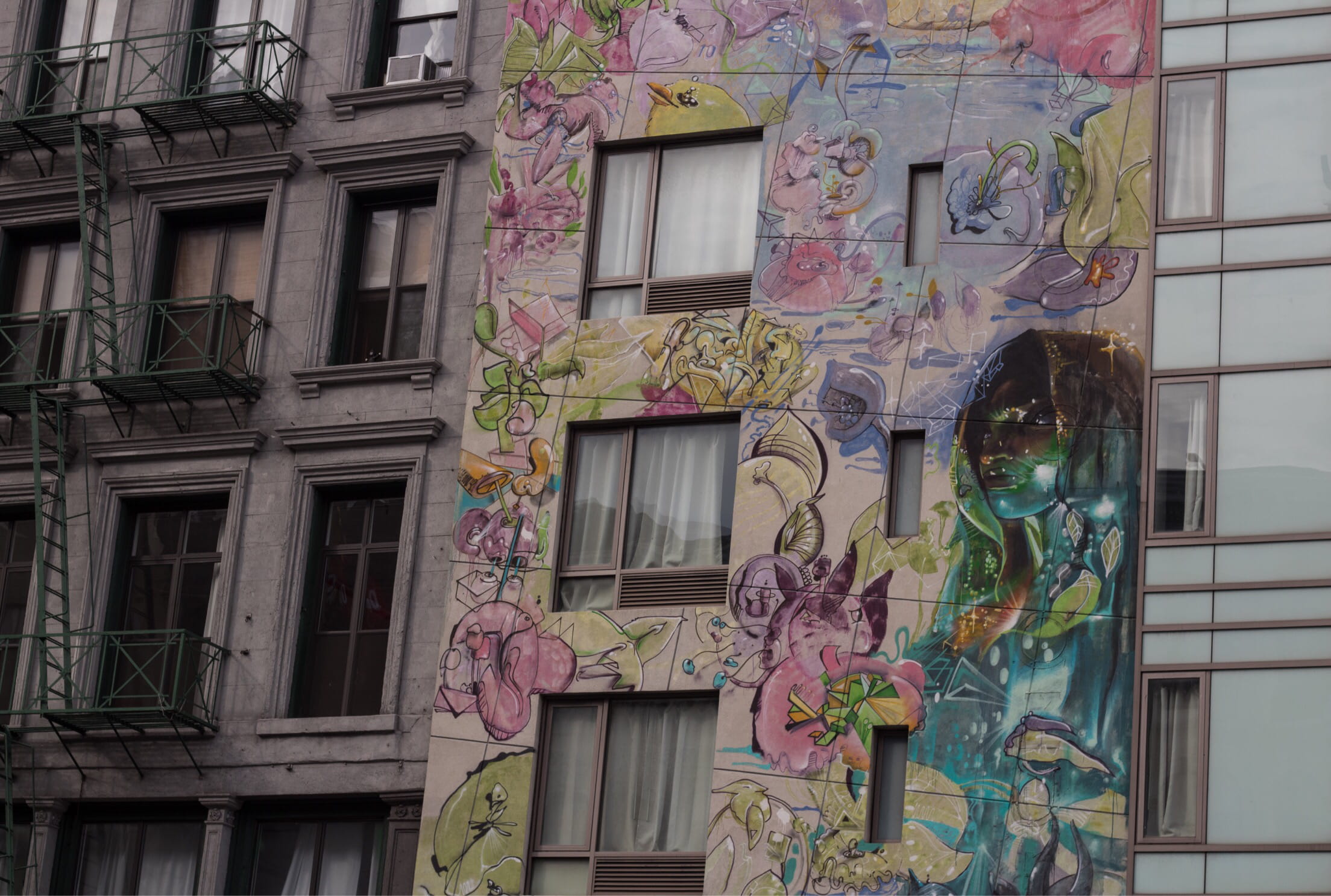 day, full frame, newyorkcity, nyc, art and craft, architecture, building, newyork, built structure, plant, multi colored, representation, window, building exterior, HD Wallpaper