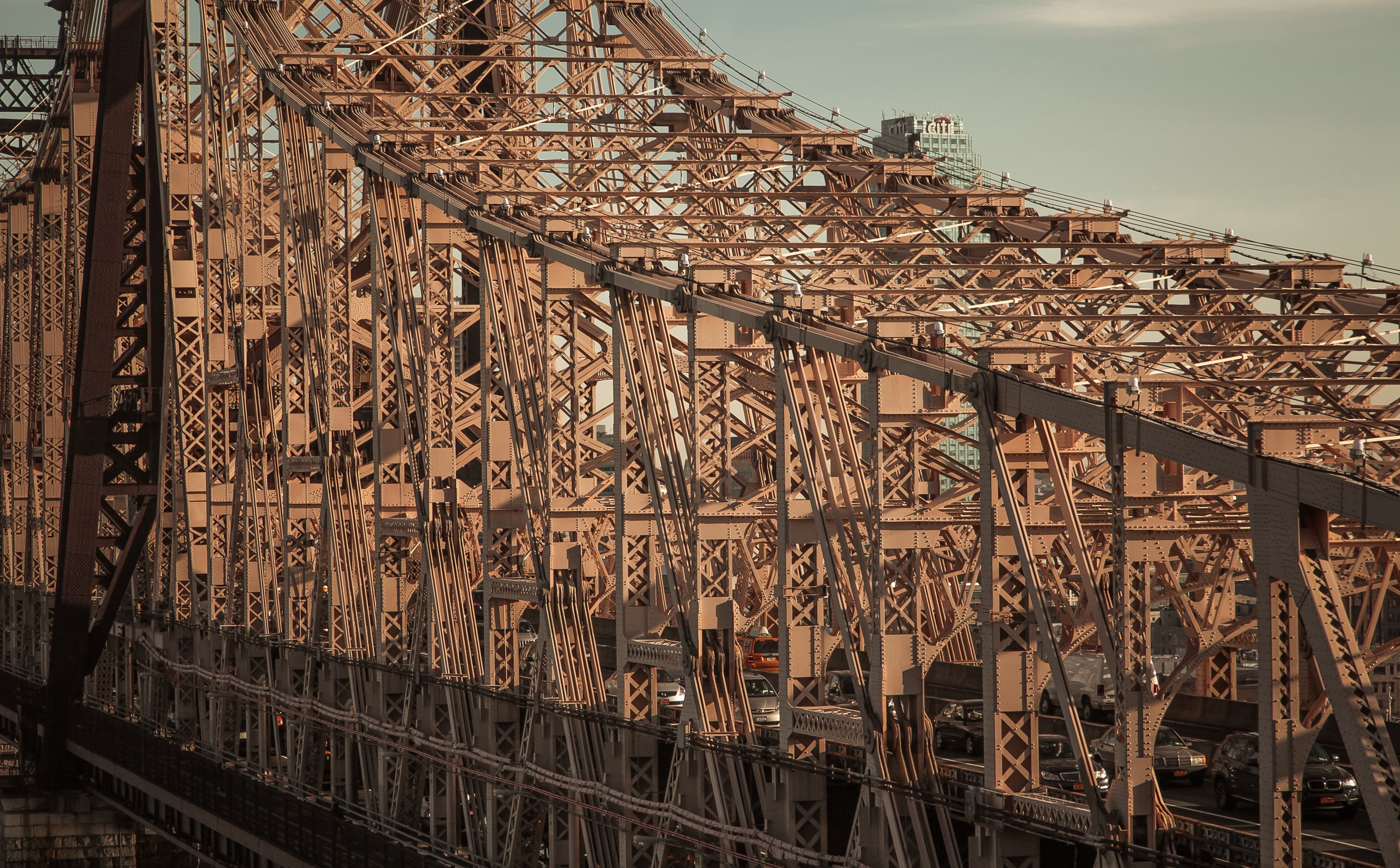 America, unitedstates, Bridge, metal, newyorkcity, United, City, day, no people, queensborobridge, Urban, brown, suttonplace, Construction, Steel, history, HD Wallpaper