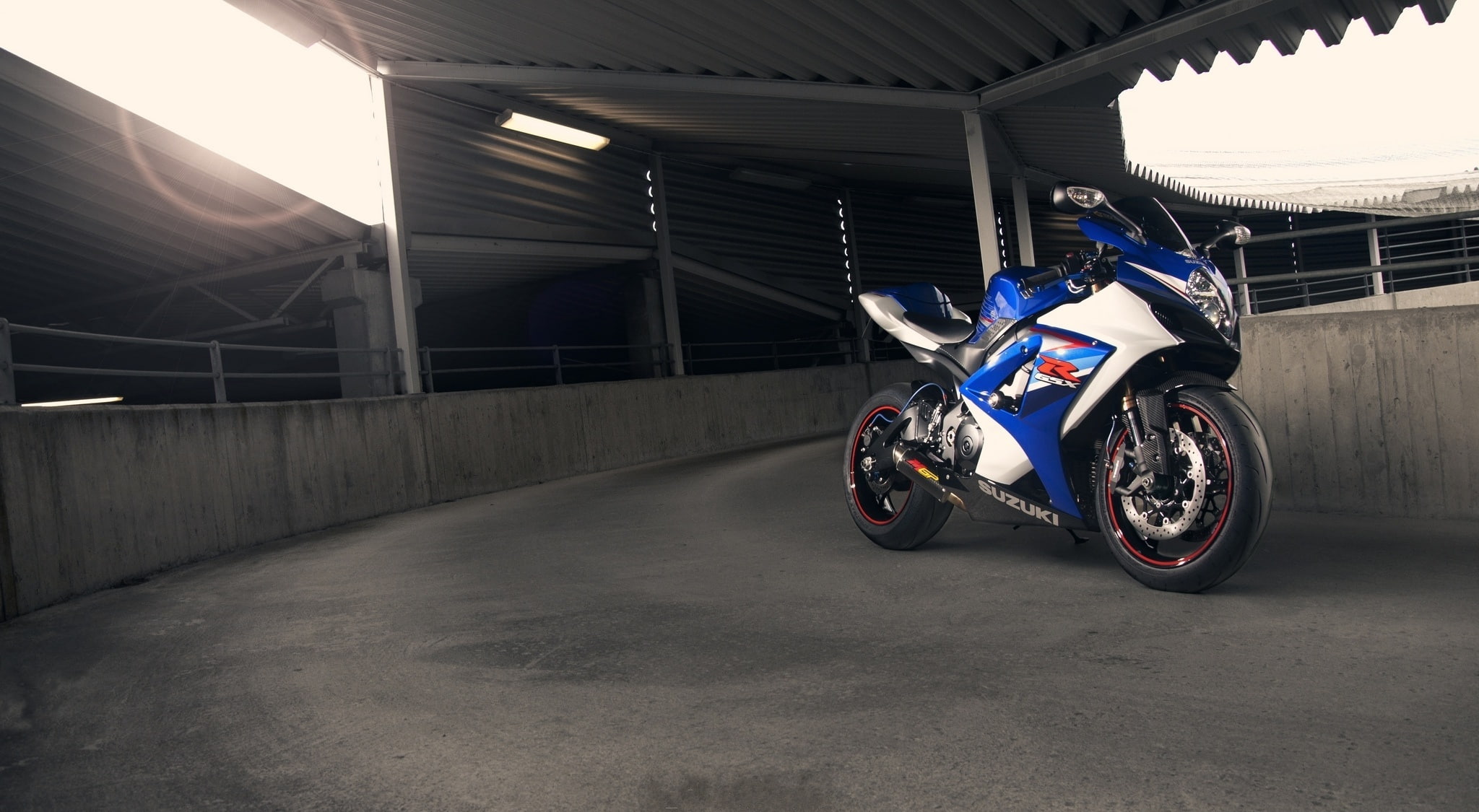 parking garage, indoors, competitive sport, speed, architecture, mode of transportation, sports race, bike, crash helmet, sport, competition, land vehicle, HD Wallpaper
