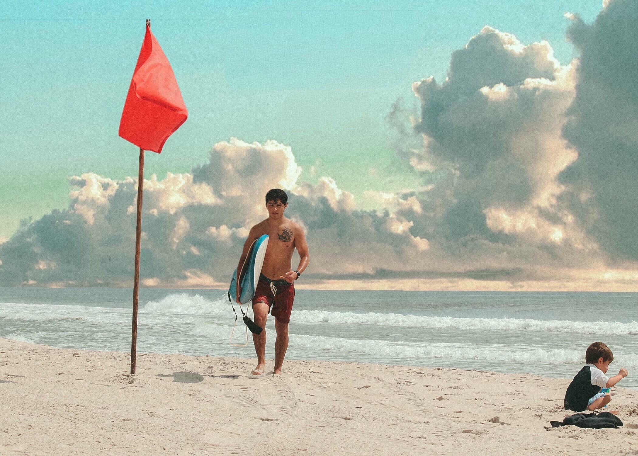 nature, clouds, water, canon, shred, land, sea, trip, leisure activity, shirtless, outdoors, cloud - sky, surf, sky, beauty in nature, horizon over water, HD Wallpaper