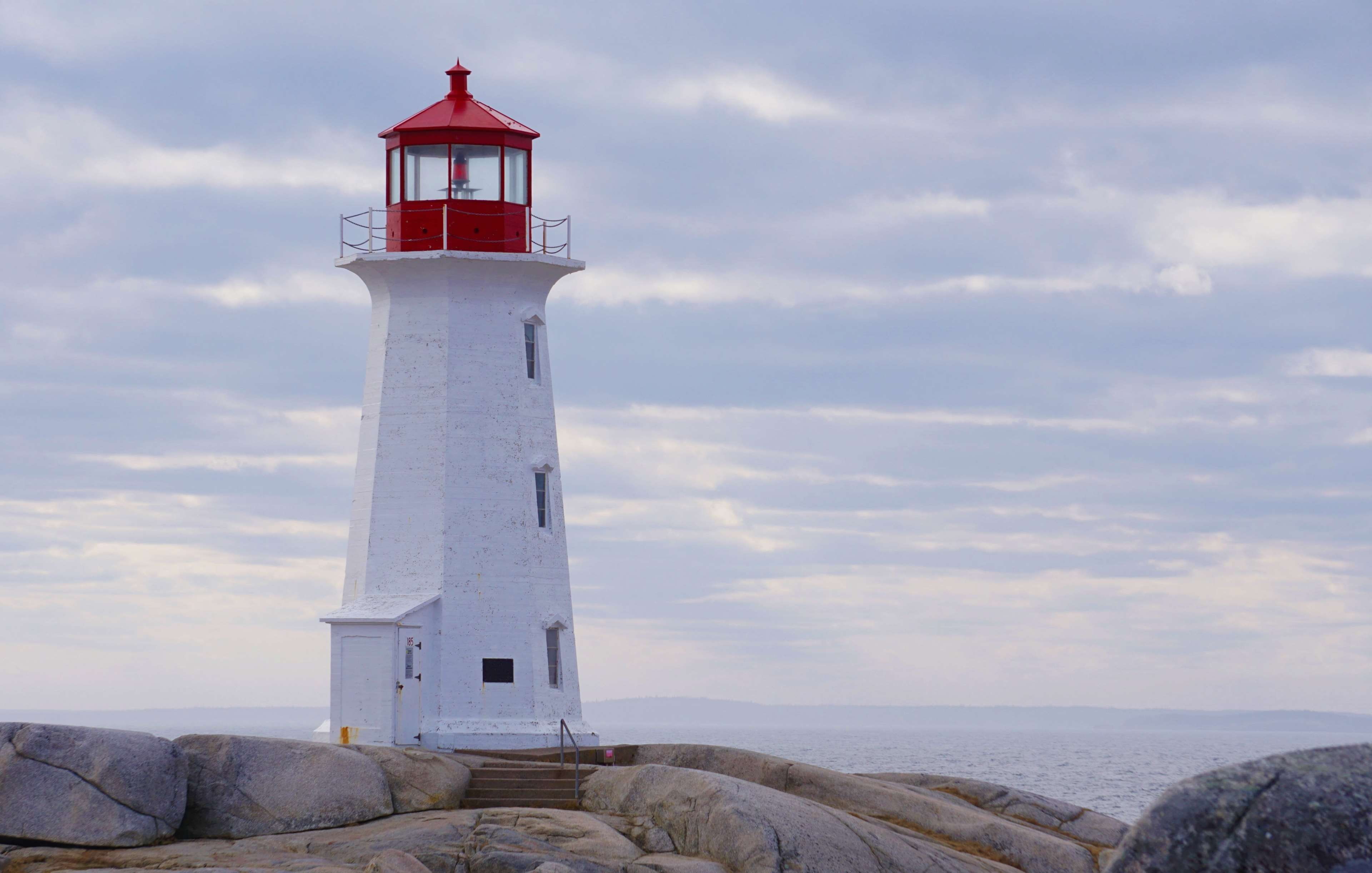 light, sky, safety, protection, nova scotia, scenics - nature, architecture, maritime, direction, lighthouse, ocean, old, beacon, no people, tower, nautical, HD Wallpaper