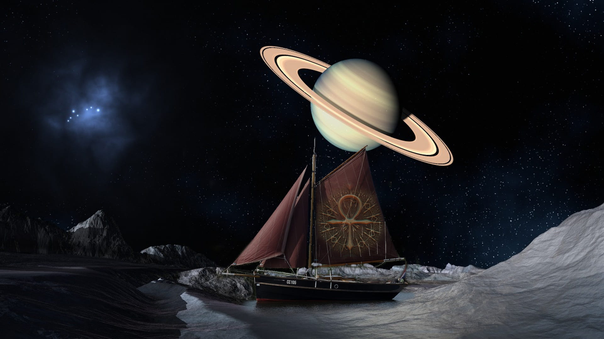 measure, steer, navigation, black background, wood - material, winter, sky, stars, night, cockpit, instrument, trip, yacht, ocean, transportation, HD Wallpaper
